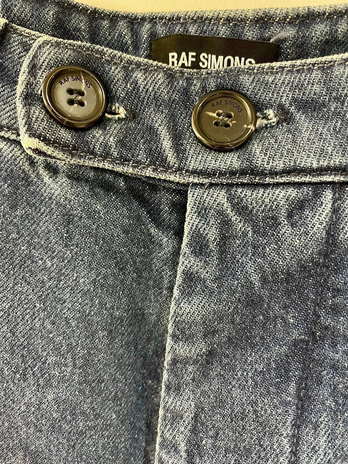 Raf Simons Blue Wide-Leg Denim Pants Size 32 Size US 32 / EU 48 - 2 Thumbnail