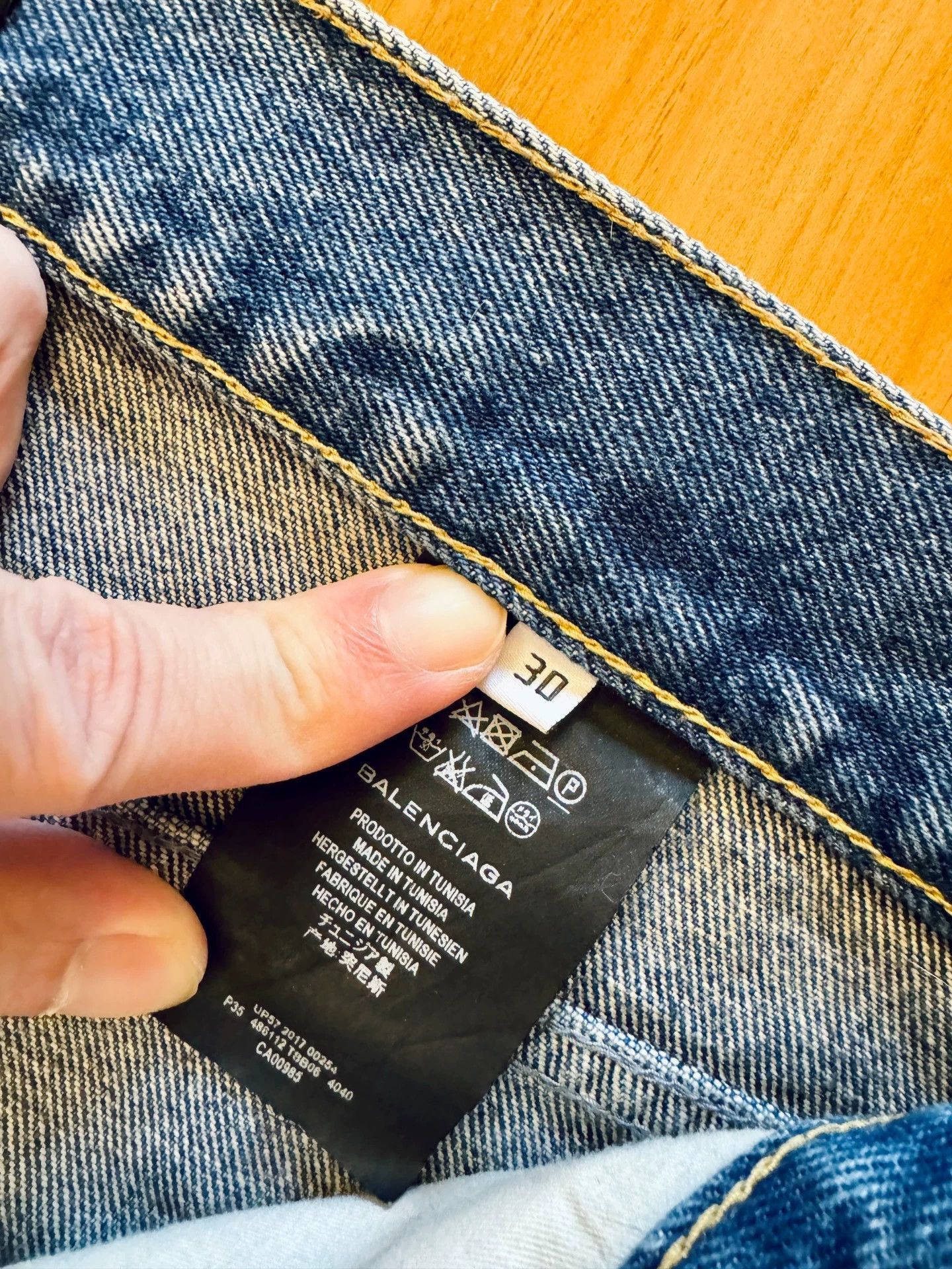 Balenciaga Blue Denim Jeans - Size 30 Size US 30 / EU 46 - 3 Thumbnail