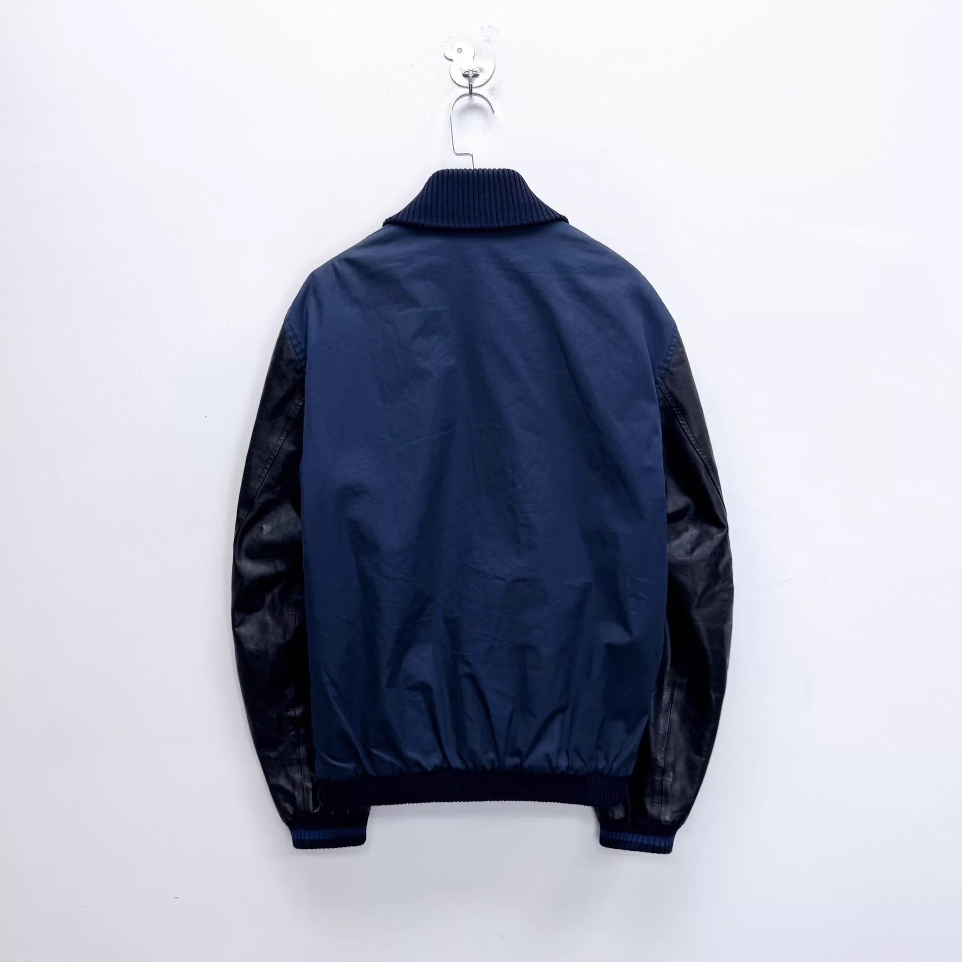 Gucci Blue Bomber Jacket with Contrast Sleeves - Size L Size US L / EU 52-54 / 3 - 2 Thumbnail