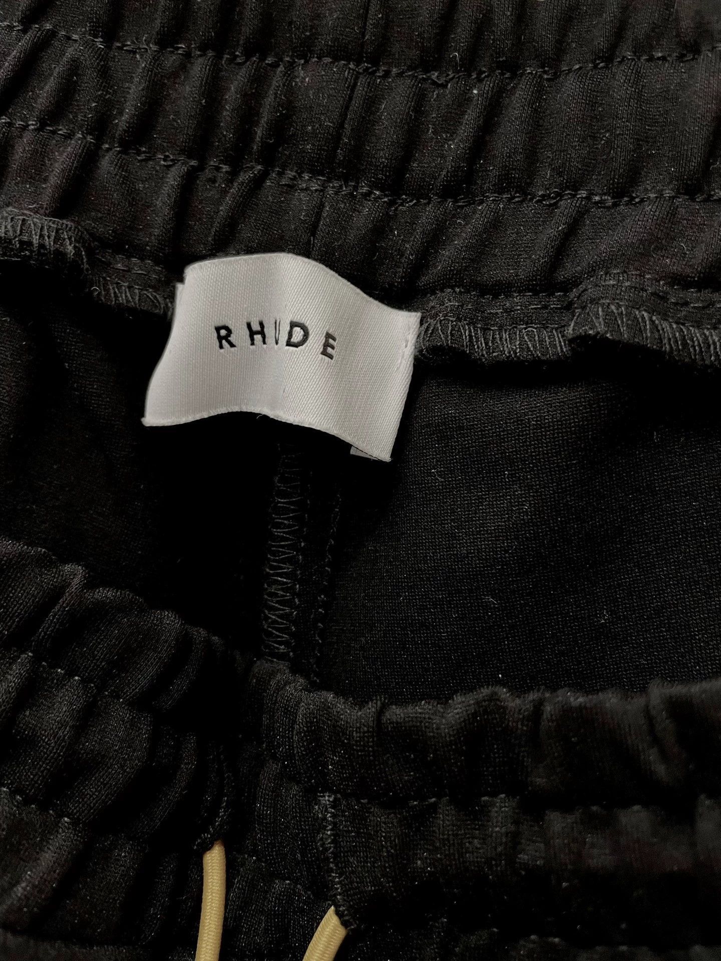 Rhude Black Side Stripe Drawstring Sweatpants Size 32 Size US 32 / EU 48 - 6 Thumbnail
