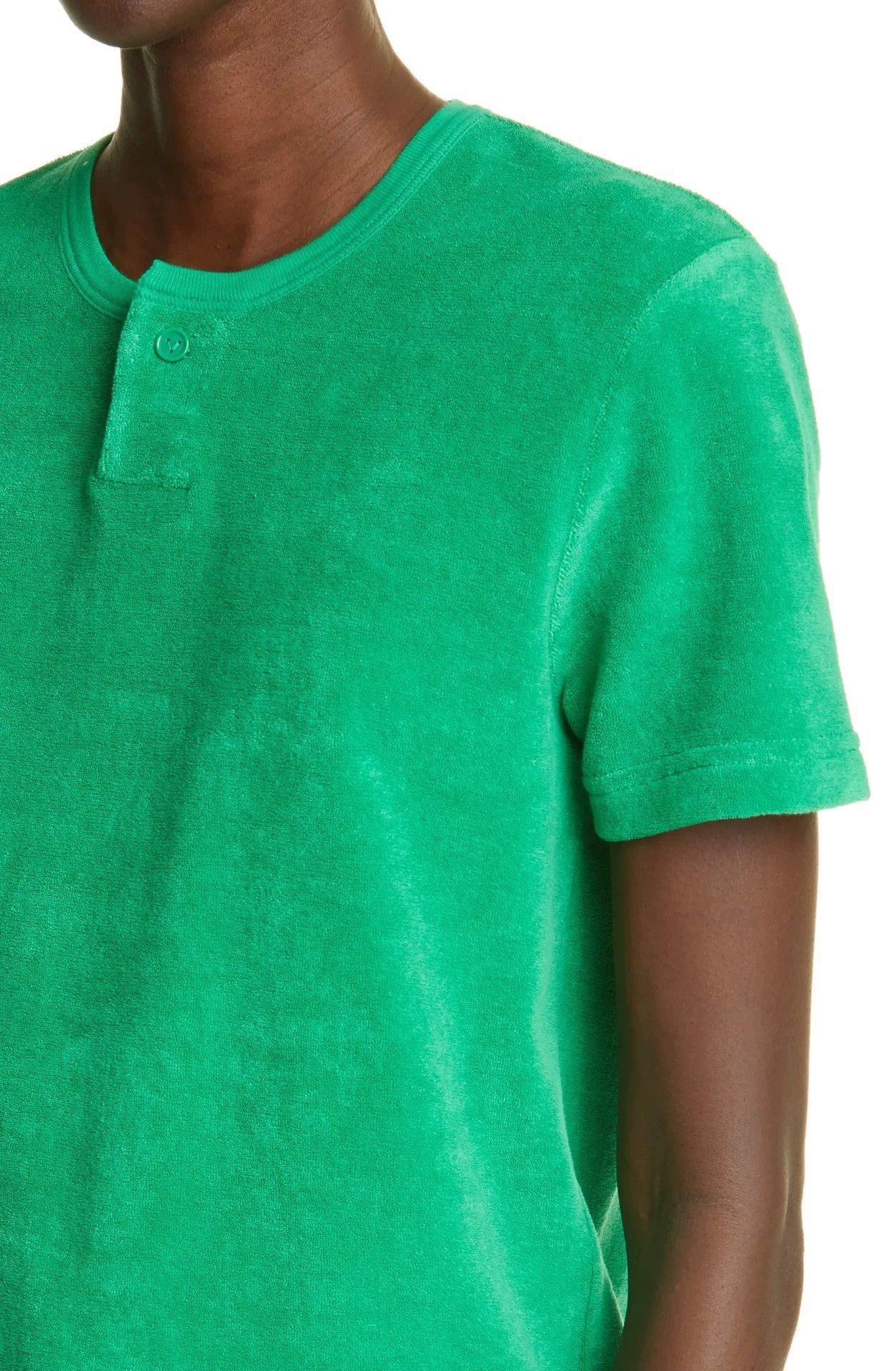 Bottega Veneta Green Short Sleeve Henley Shirt Size US M / EU 48-50 / 2 - 2 Thumbnail
