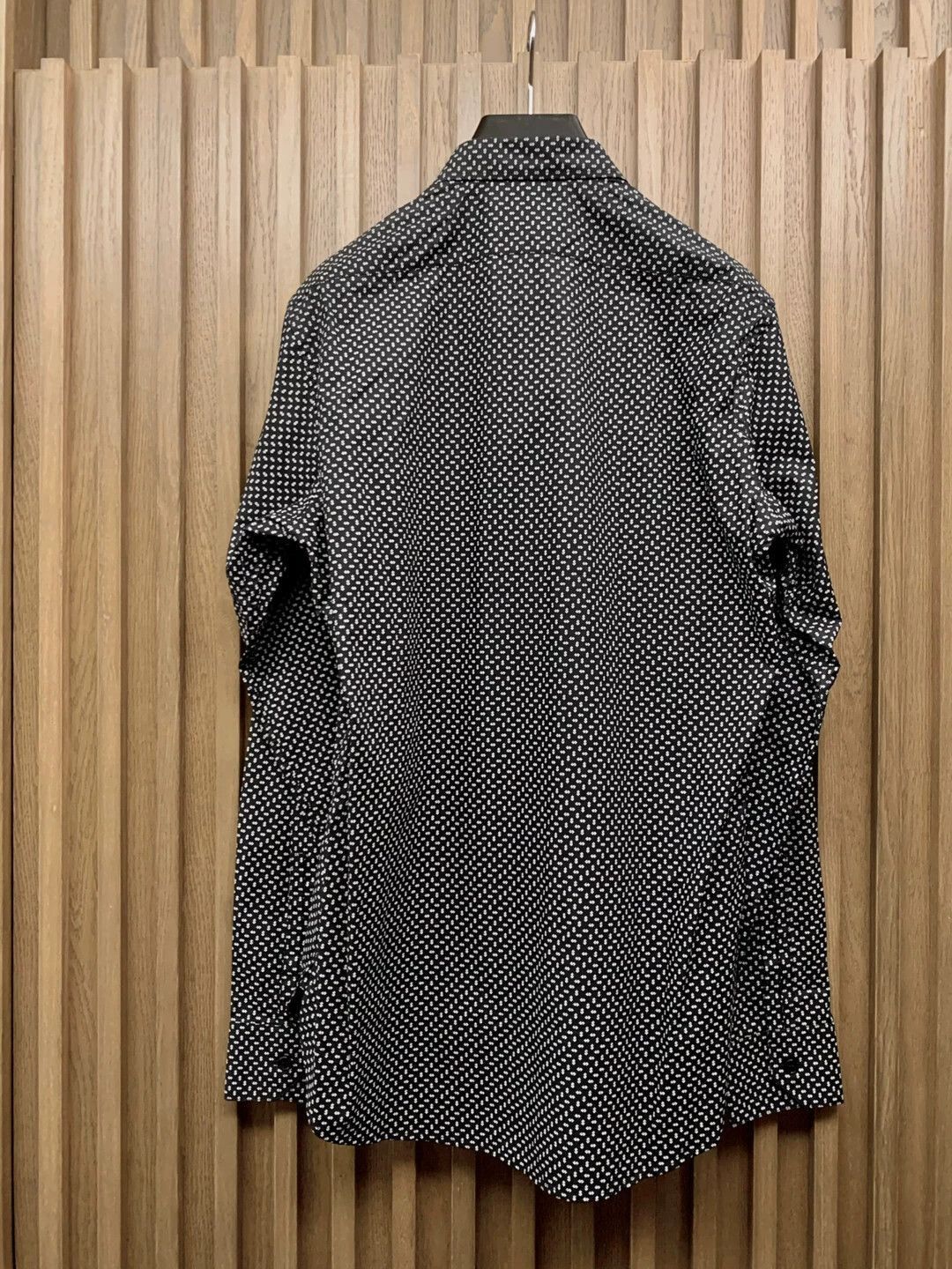 Yves Saint Laurent Black Polka Dot Long Sleeve Button-Up Shirt Size US S / EU 44-46 / 1 - 5 Thumbnail