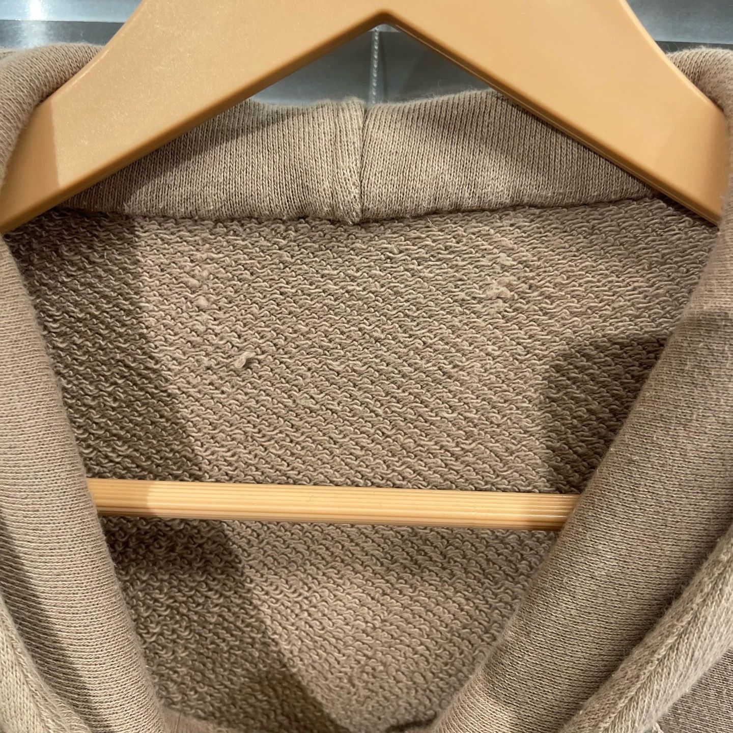 Gucci Beige Half-Zip Hoodie with Striped Chest Band Size US M / EU 48-50 / 2 - 3 Thumbnail