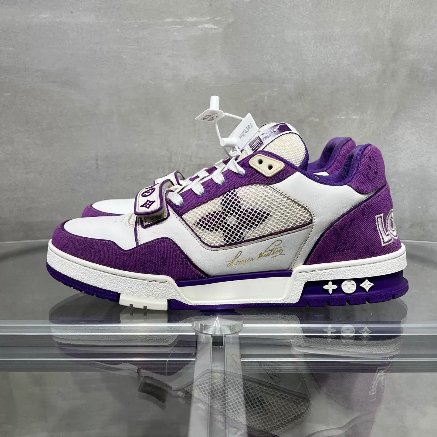 Louis Vuitton Purple High-Top Sneakers Size 9.5 Size US 9.5 / EU 42-43 - 3 Thumbnail