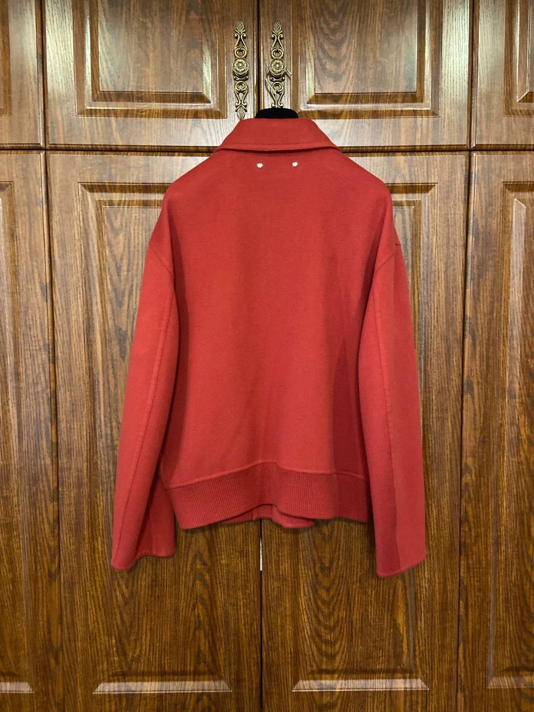Berluti Red Collared Zip-Up Jacket Size L Size US L / EU 52-54 / 3 - 3 Thumbnail