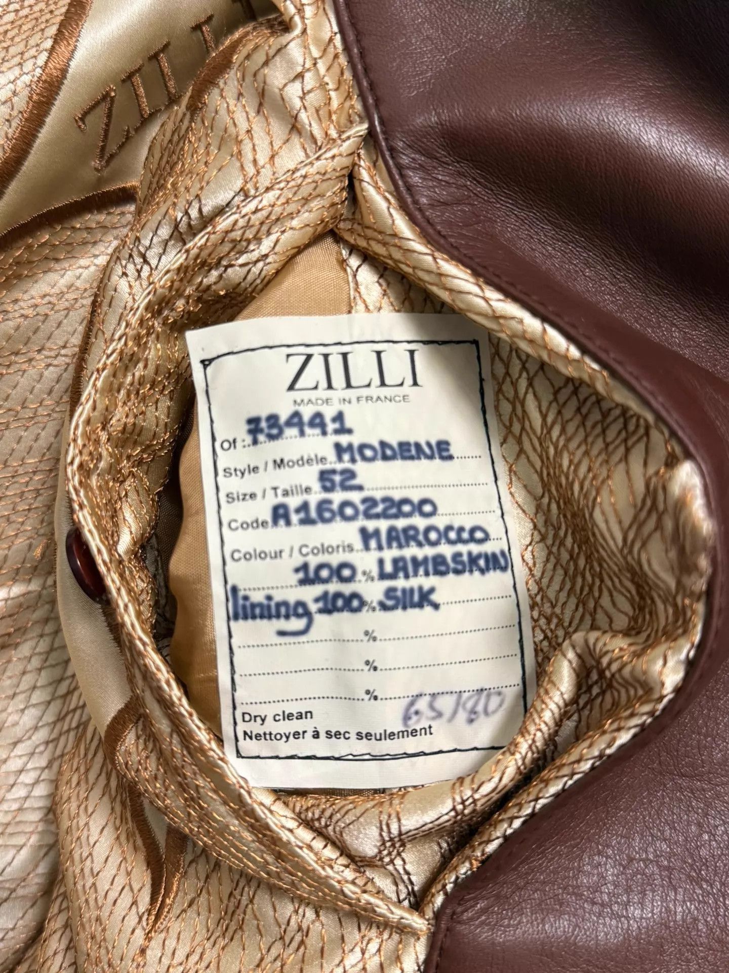 Zilli Brown Leather Jacket with Pockets - Size L Size US L / EU 52-54 / 3 - 7 Thumbnail