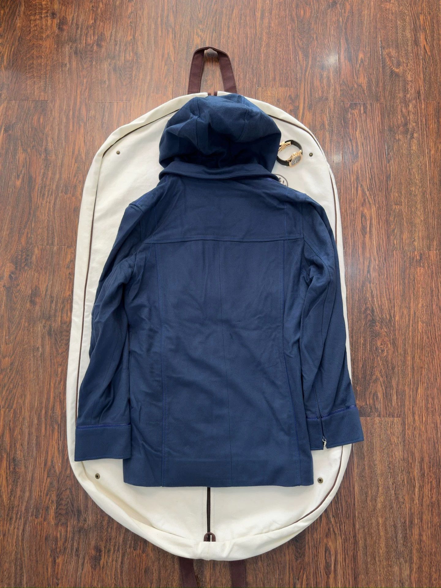 Zilli Blue Quilted Hooded Jacket Size M Size US M / EU 48-50 / 2 - 9 Thumbnail