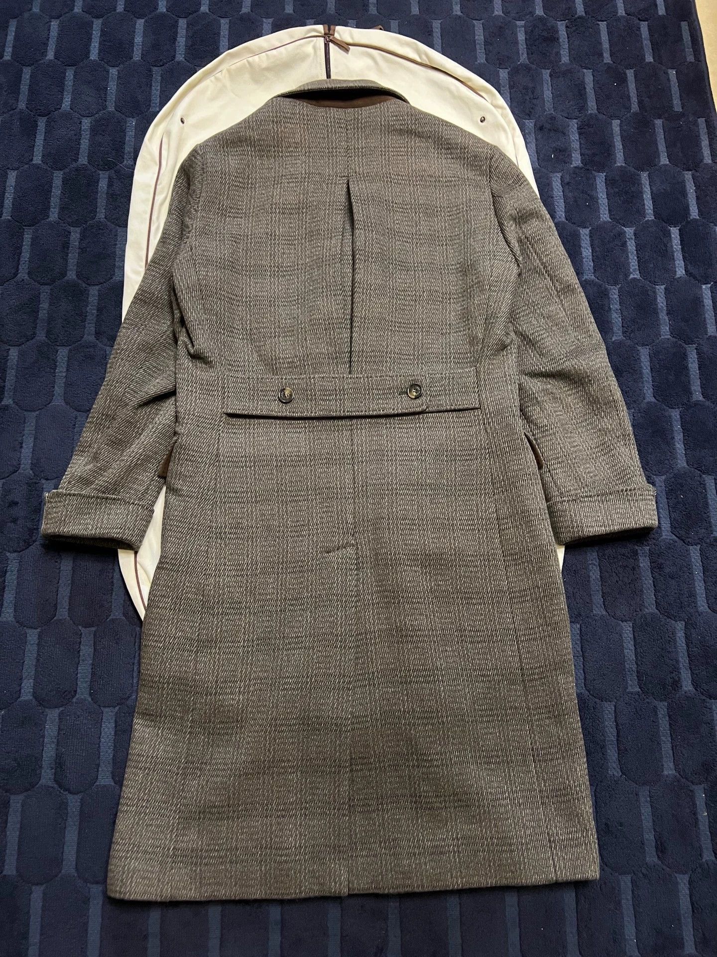 Loro Piana Multi Plaid Double-Breasted Long Coat - Size S Size US S / EU 44-46 / 1 - 2 Thumbnail