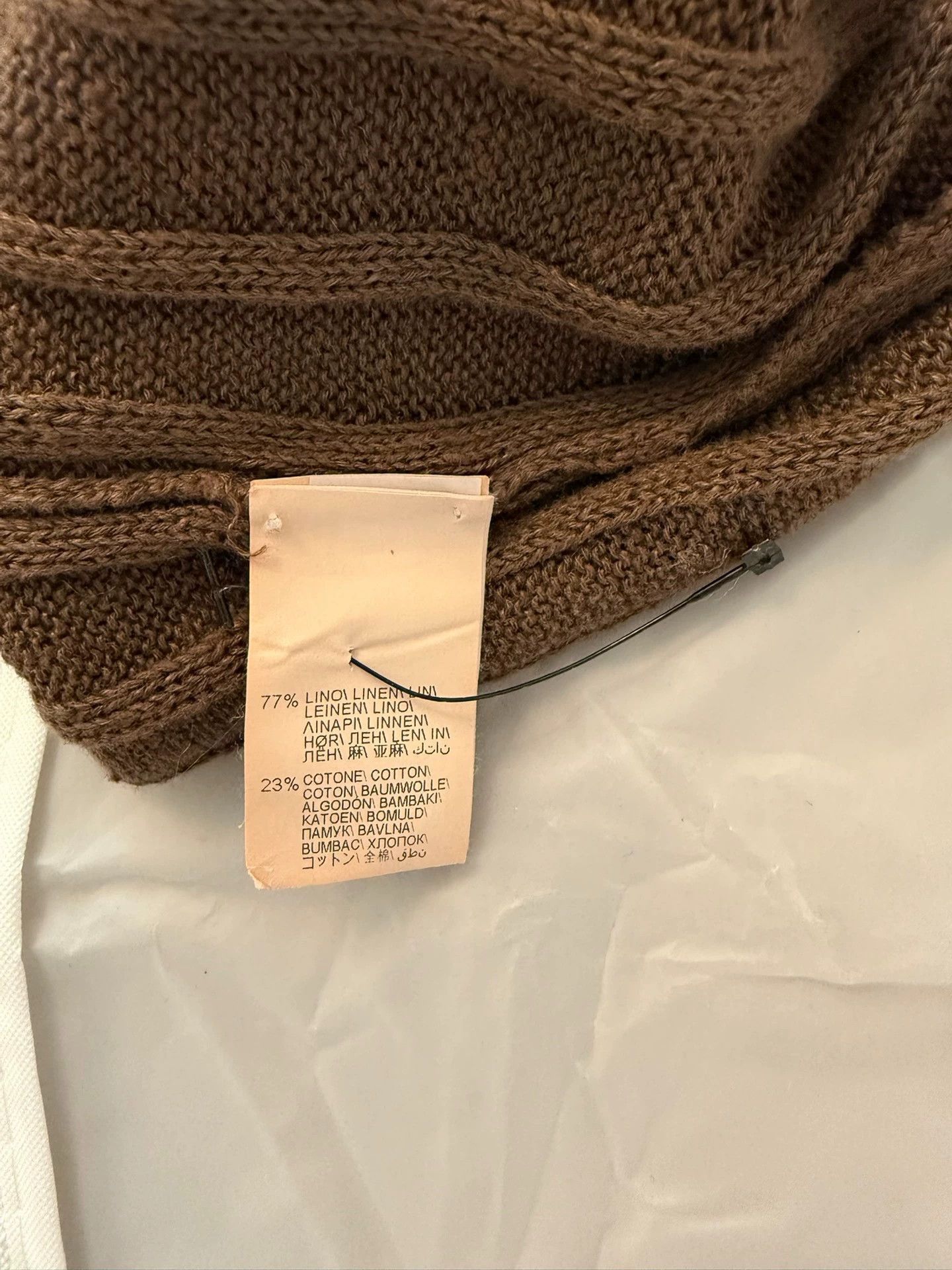 Brunello Cucinelli Brown Button-Front Ribbed Sweater Size L Size US L / EU 52-54 / 3 - 5 Thumbnail