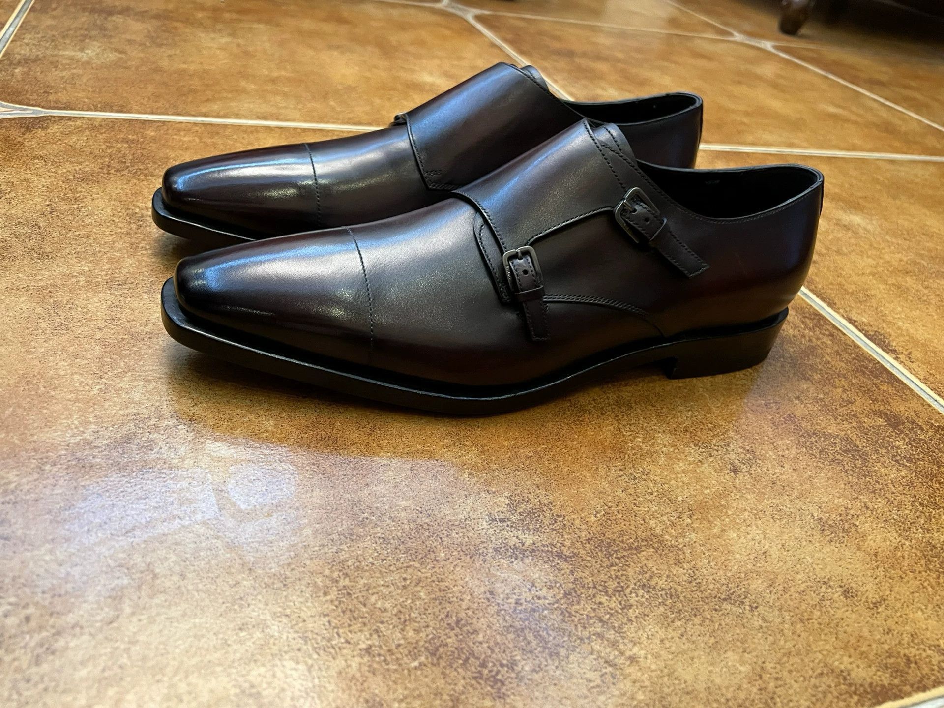 Berluti Brown Formal Leather Monk Strap Shoes Size 8.5 Size US 8.5 / EU 41-42 - 4 Thumbnail
