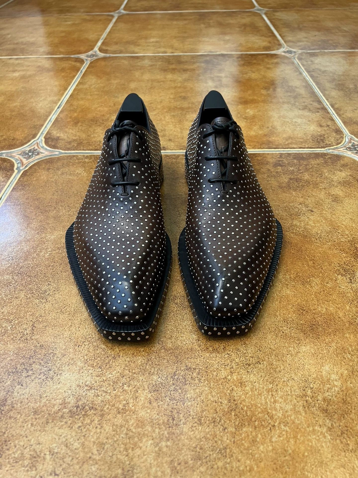 Berluti Black Studded Pointed Toe Formal Shoes Size 7 Size US 7 / EU 40 - 2 Thumbnail