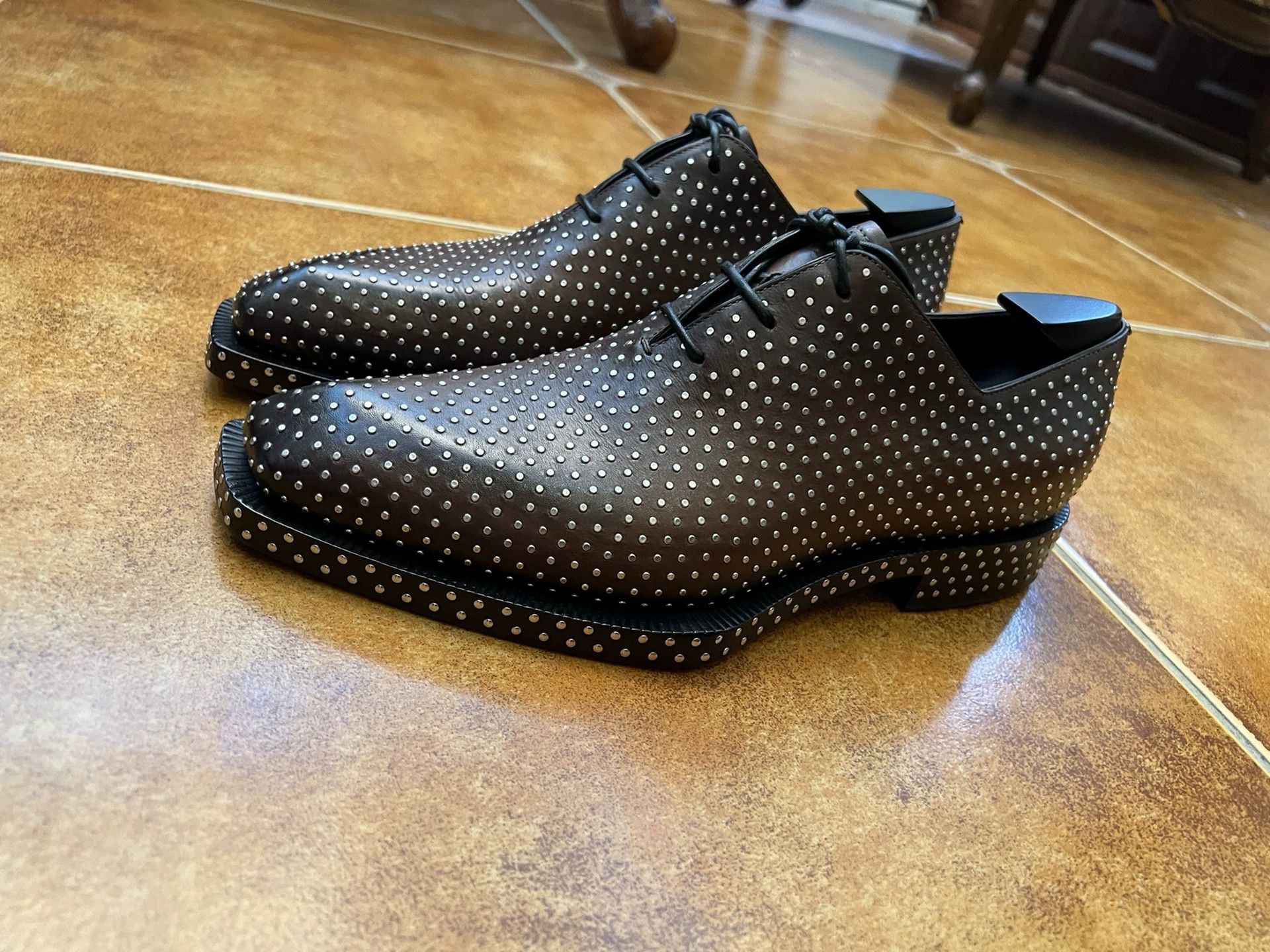 Berluti Black Studded Pointed Toe Formal Shoes Size 7 Size US 7 / EU 40 - 5 Thumbnail