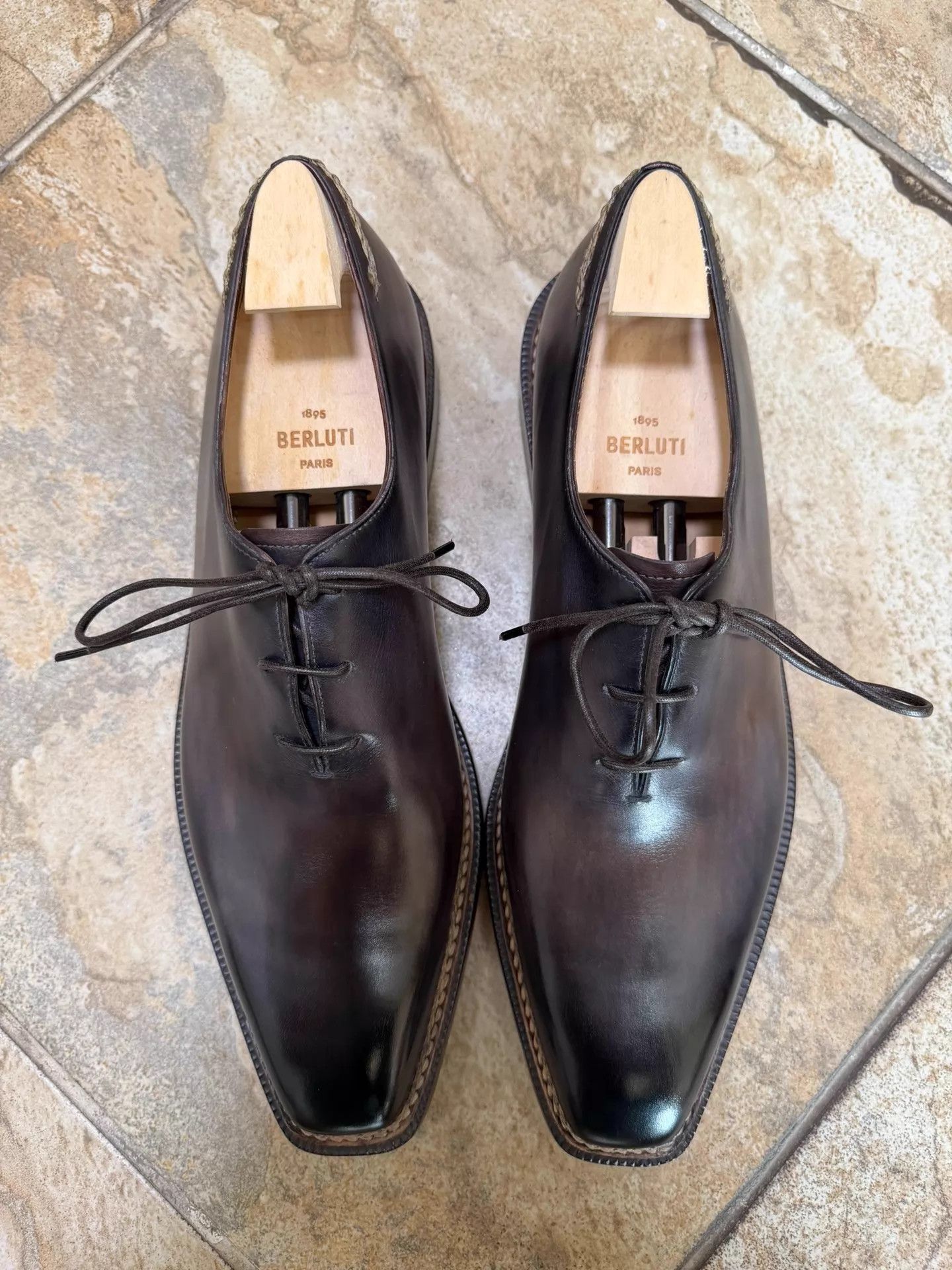 Berluti Black Formal Leather Lace-Up Shoes Size 9.5 Size US 9.5 / EU 42-43 - 7 Thumbnail