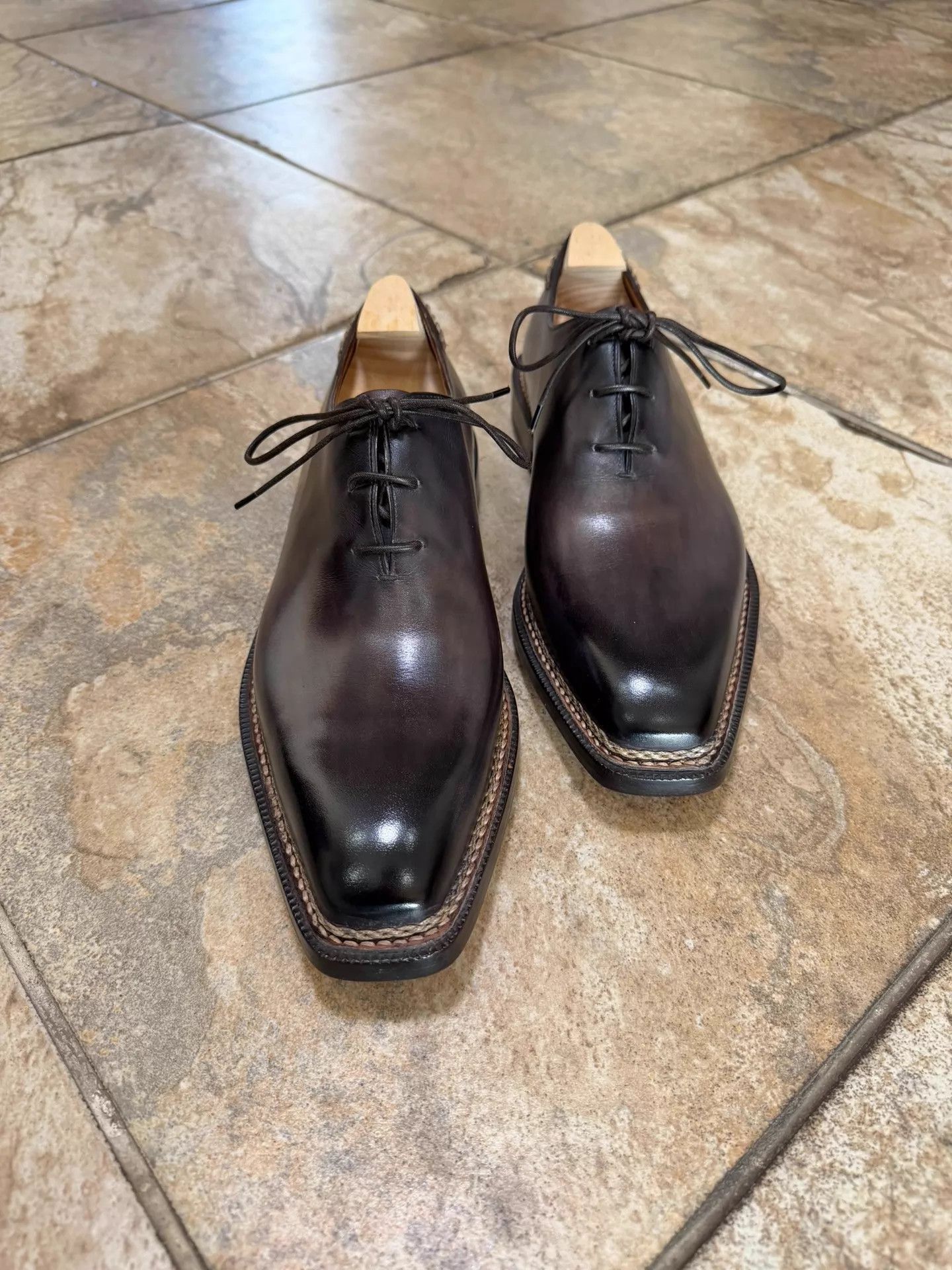 Berluti Black Formal Leather Lace-Up Shoes Size 9.5 Size US 9.5 / EU 42-43 - 2 Thumbnail