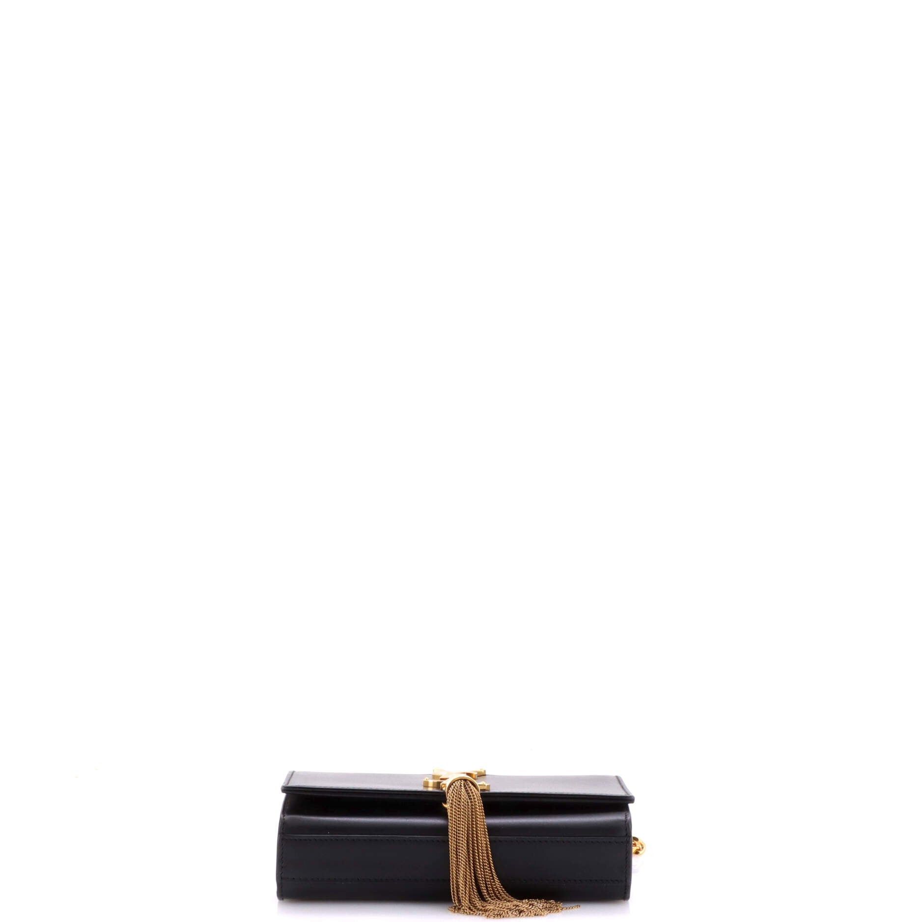 Saint Laurent Paris Classic Monogram Tassel Crossbody Bag Size ONE SIZE - 4 Thumbnail