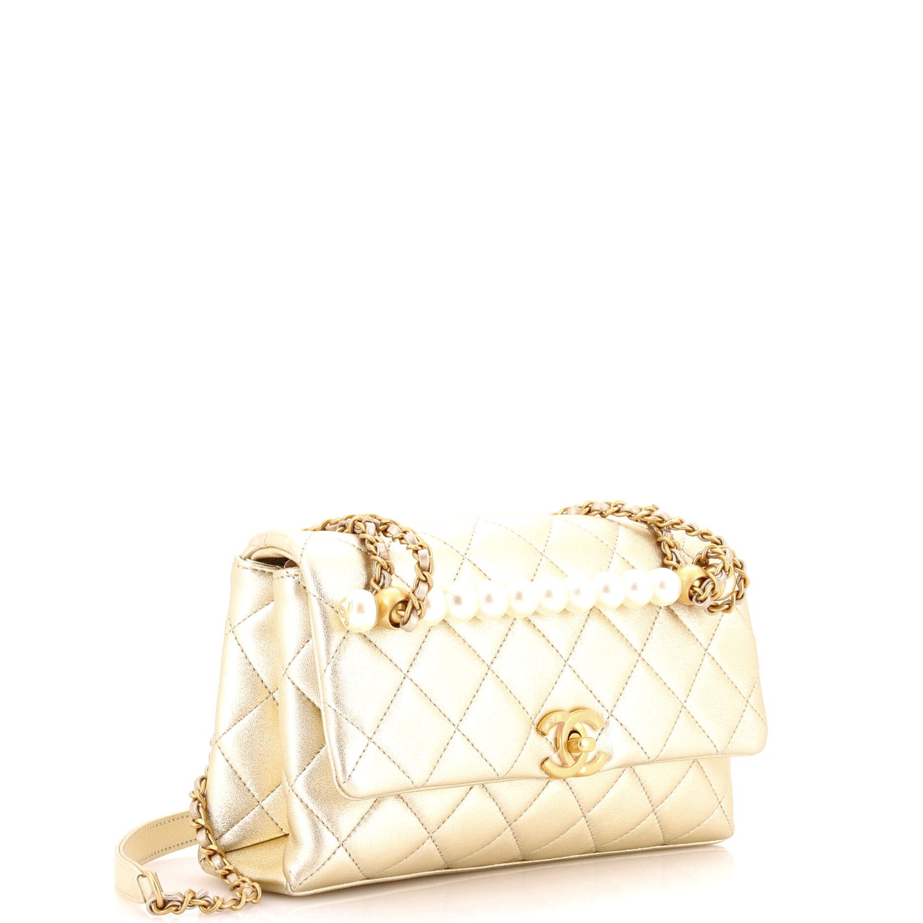 Chanel Chic Pearls Handle Flap Bag Size ONE SIZE - 2 Thumbnail