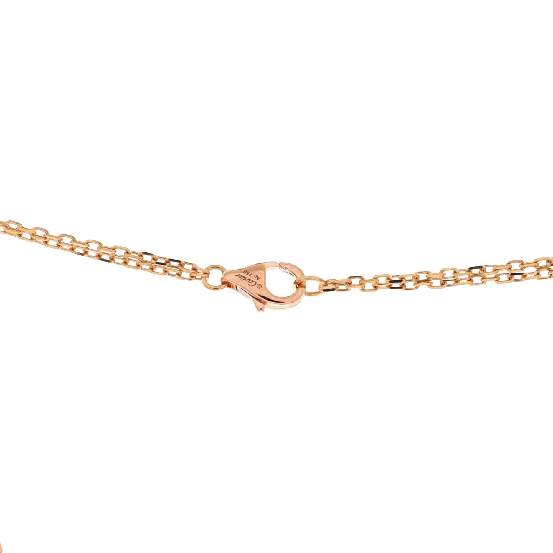 Cartier 2 Diamonds Love Pendant Necklace Size ONE SIZE - 4 Thumbnail
