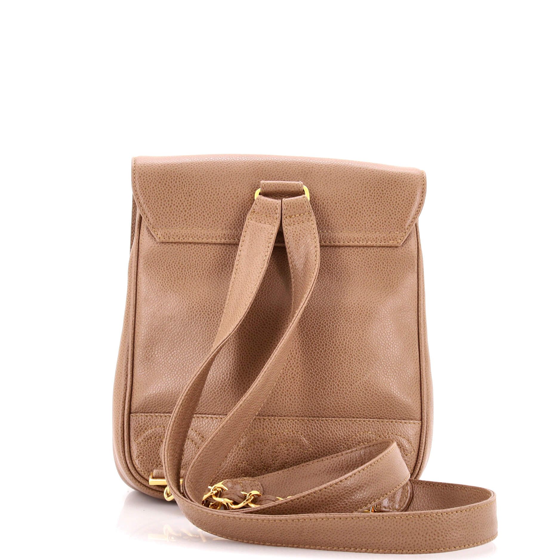 Chanel Vintage Triple Stitched CC Flap Backpack Size ONE SIZE - 3 Thumbnail