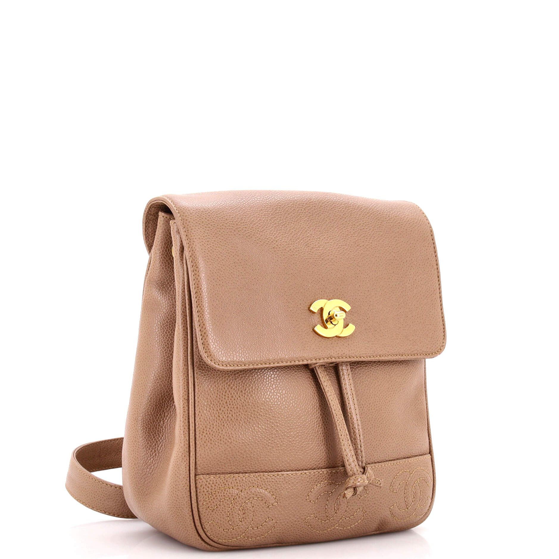 Chanel Vintage Triple Stitched CC Flap Backpack Size ONE SIZE - 2 Thumbnail