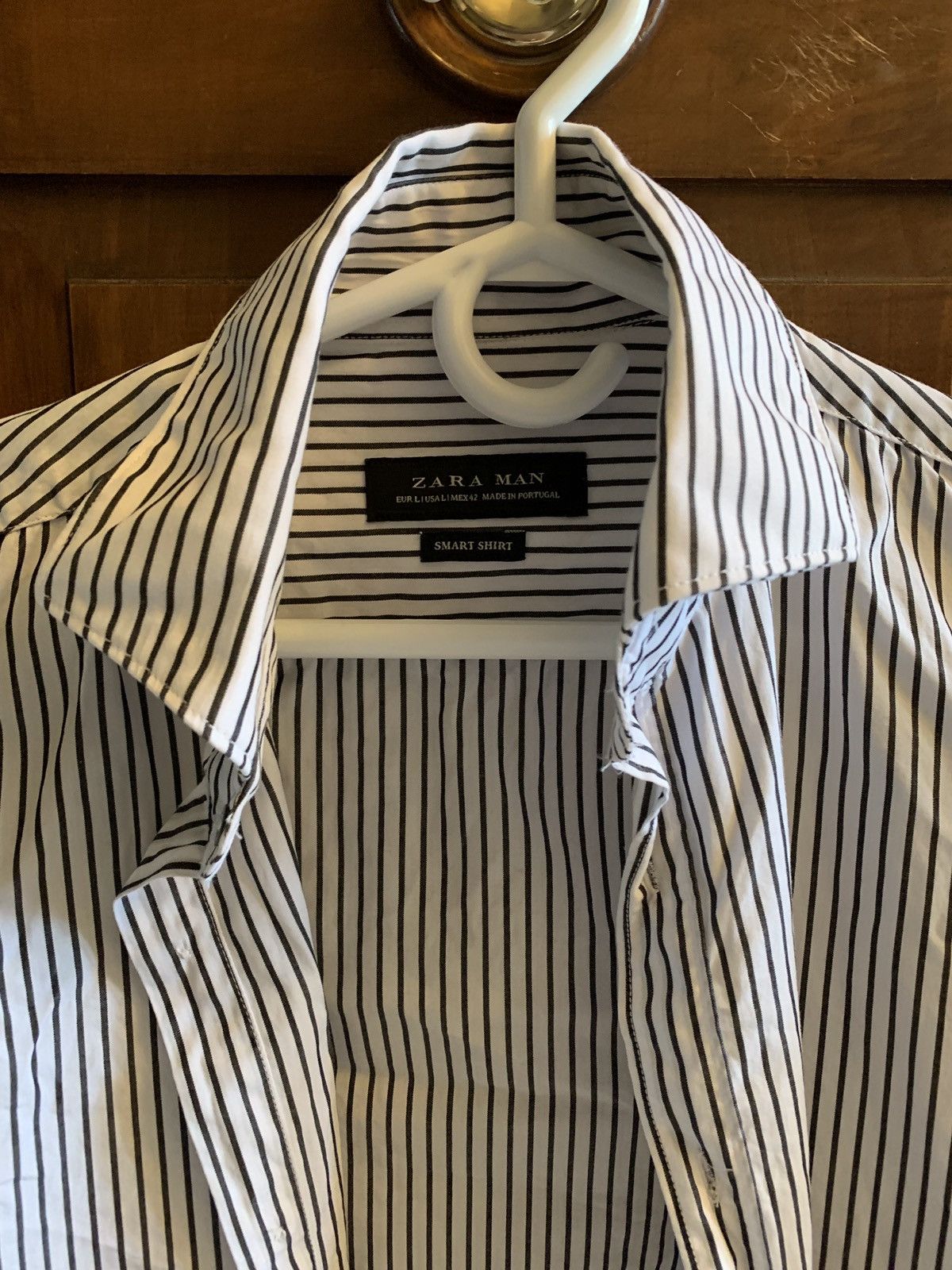 Zara Zara Man Mens Dress shirt Black Striped Grailed