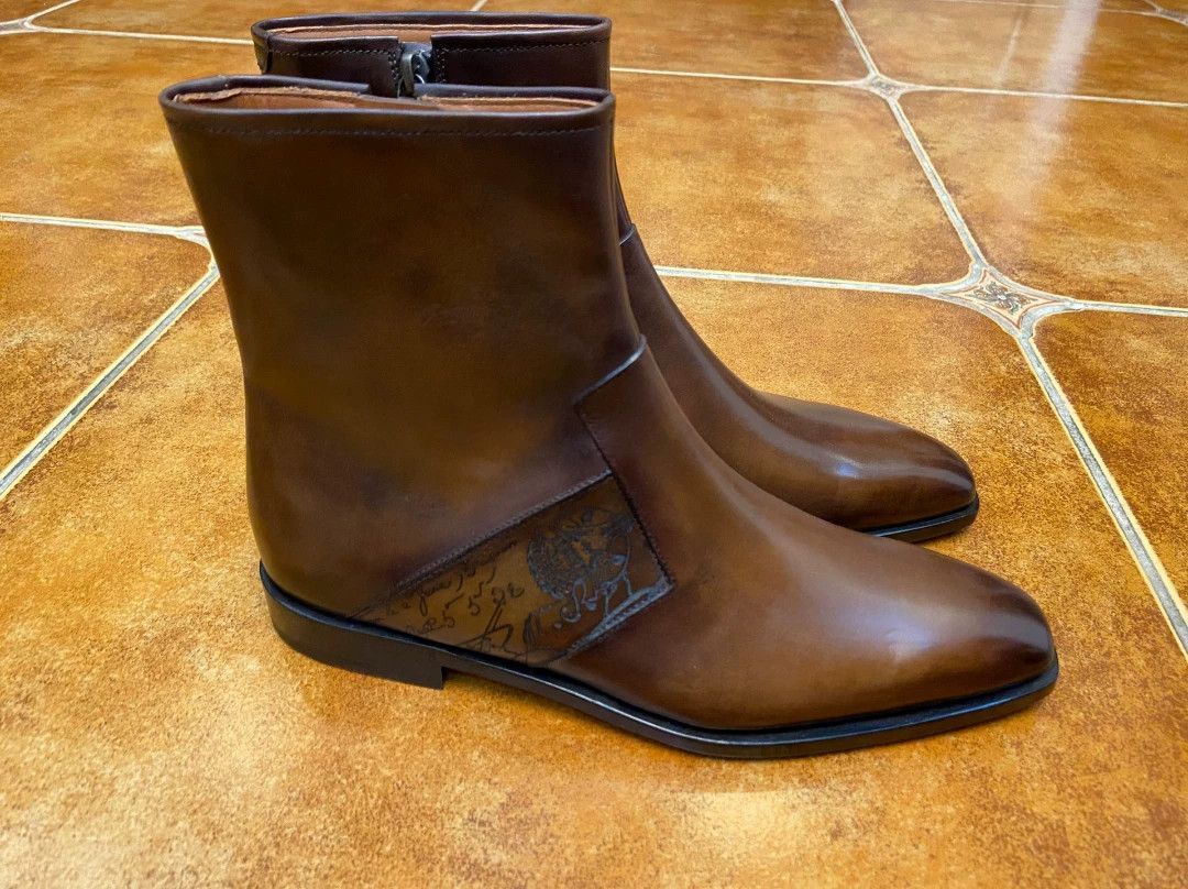 Berluti Brown Leather Ankle Boots Size 7 Size US 7 / EU 40 - 3 Thumbnail