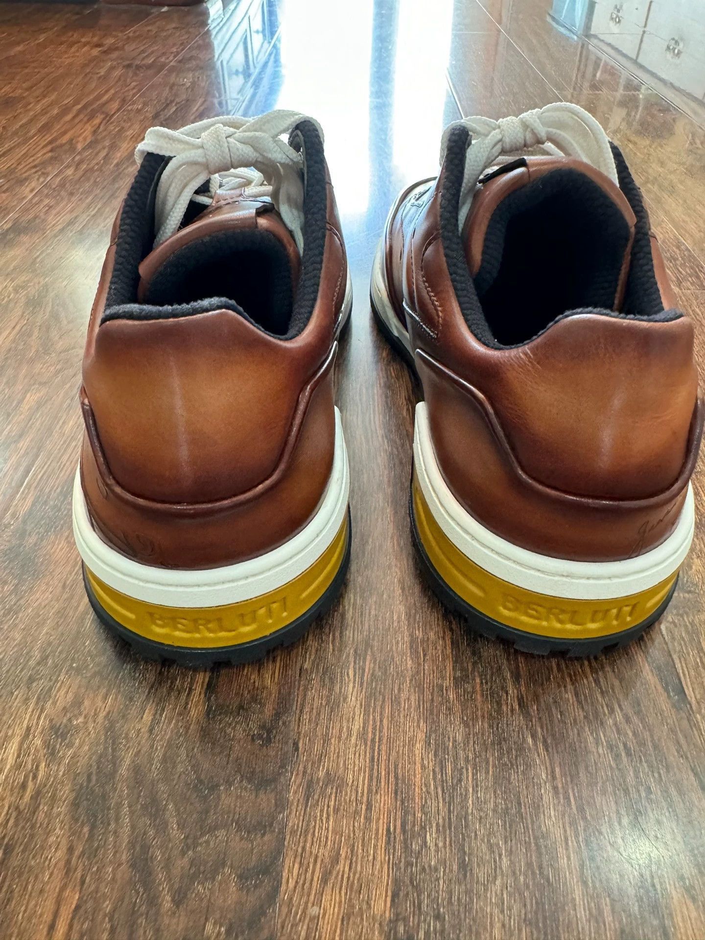 Berluti Brown Low-Top Leather Sneakers Size 7 Size US 7 / EU 40 - 5 Thumbnail