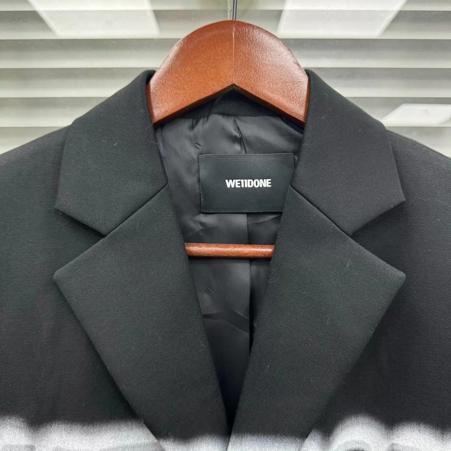 WE11DONE Black Blazer with Graphic Print - XS Size US XS / EU 42 / 0 - 6 Thumbnail