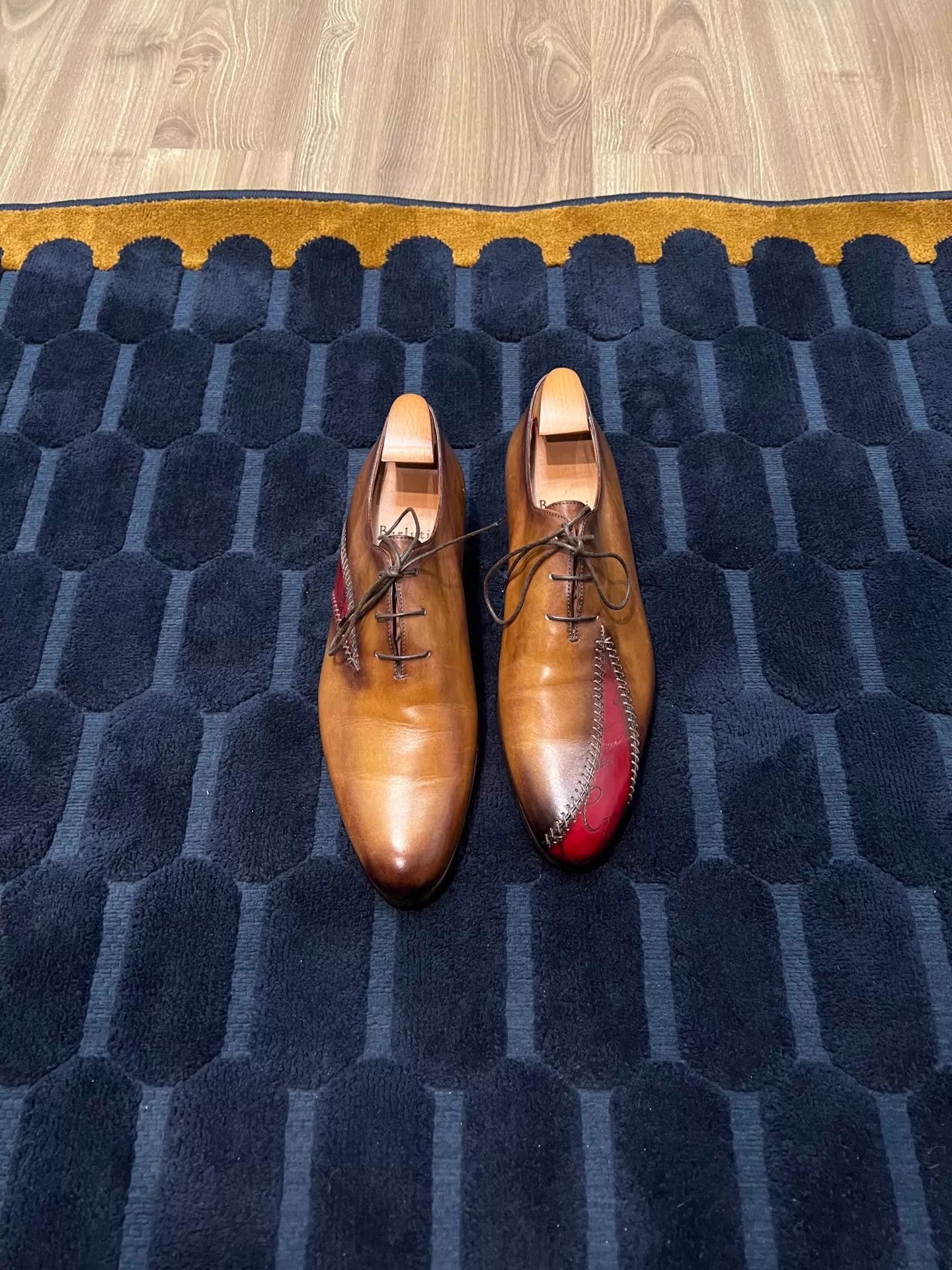 Berluti Multi-Color Leather Formal Oxford Shoes Size US 7.5 / EU 40-41 - 2 Thumbnail