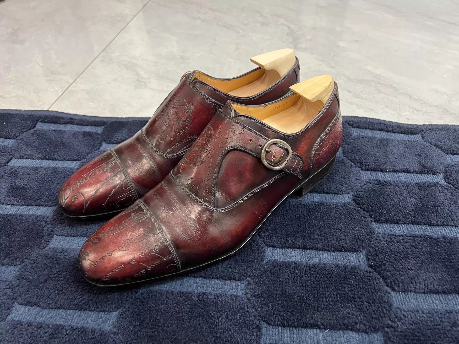 Berluti Brown Leather Formal Shoes with Buckle Size US 7 / EU 40 - 3 Thumbnail