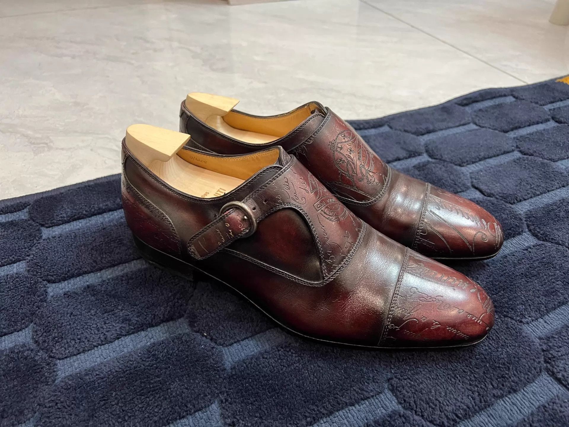 Berluti Brown Leather Formal Shoes with Buckle Size US 7 / EU 40 - 2 Thumbnail