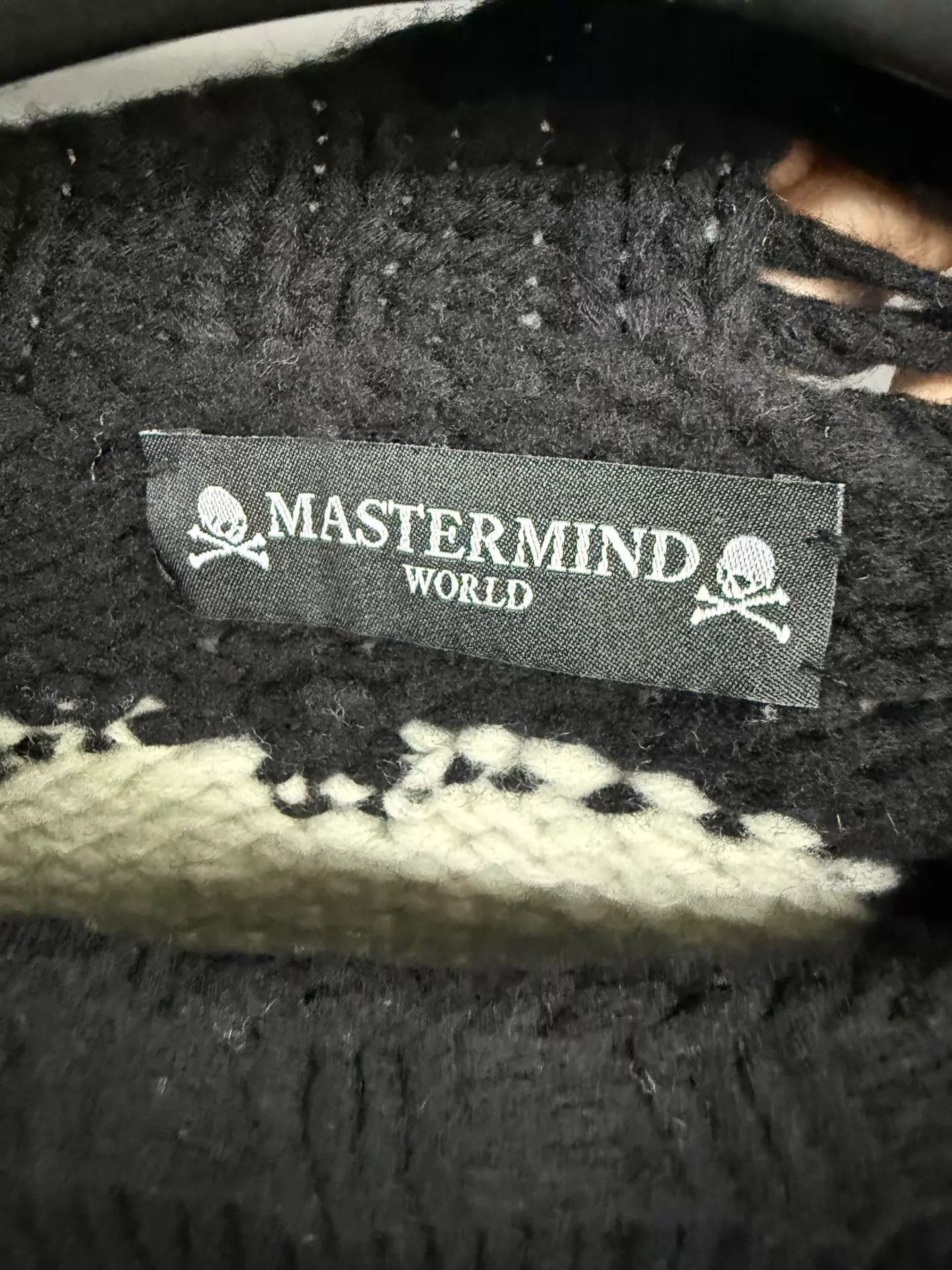 Mastermind Japan Black Distressed Knit Sweater Size US S / EU 44-46 / 1 - 3 Thumbnail