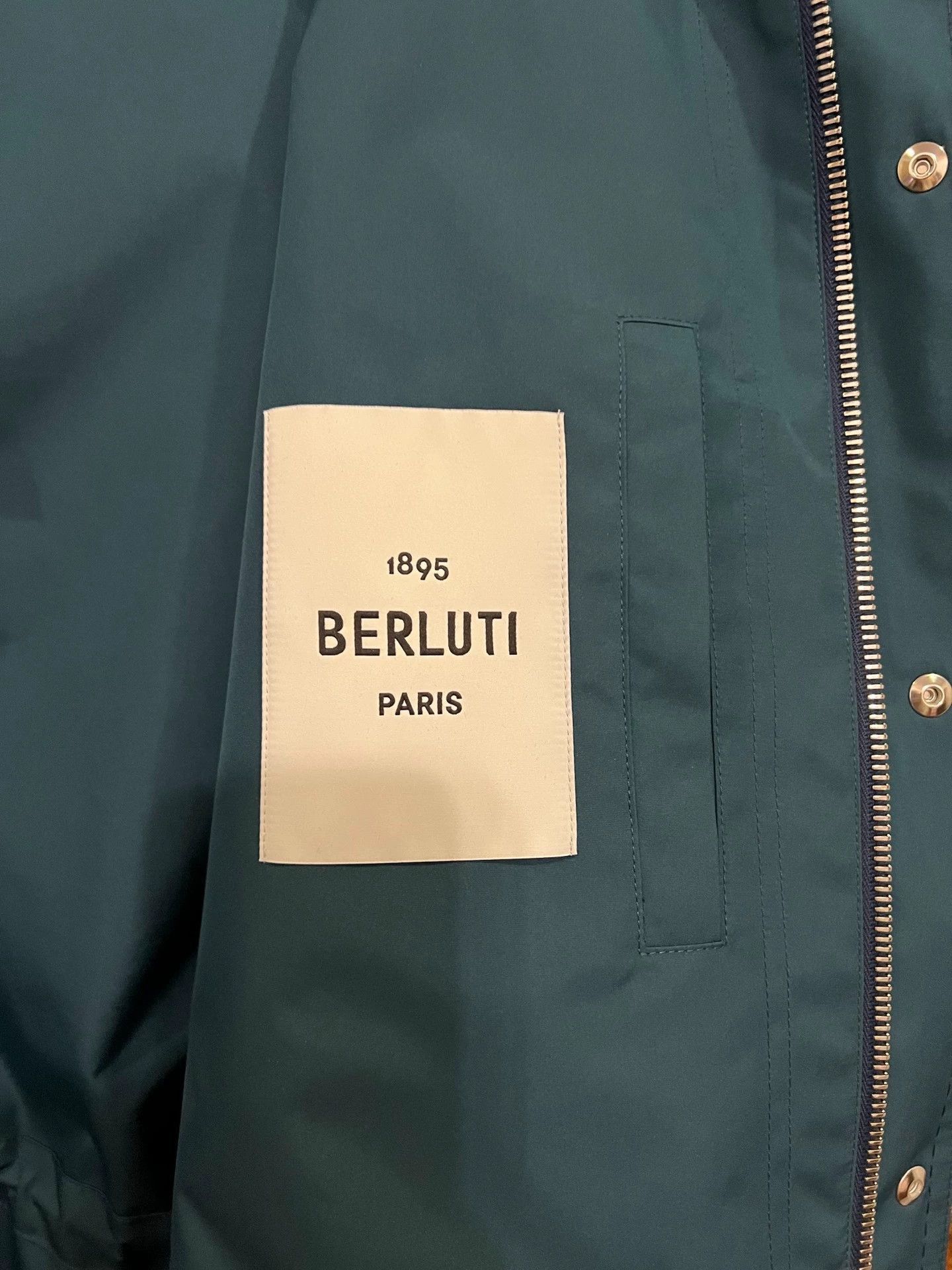 Berluti Multi-Color Long Hooded Coat Size S Size US S / EU 44-46 / 1 - 5 Thumbnail