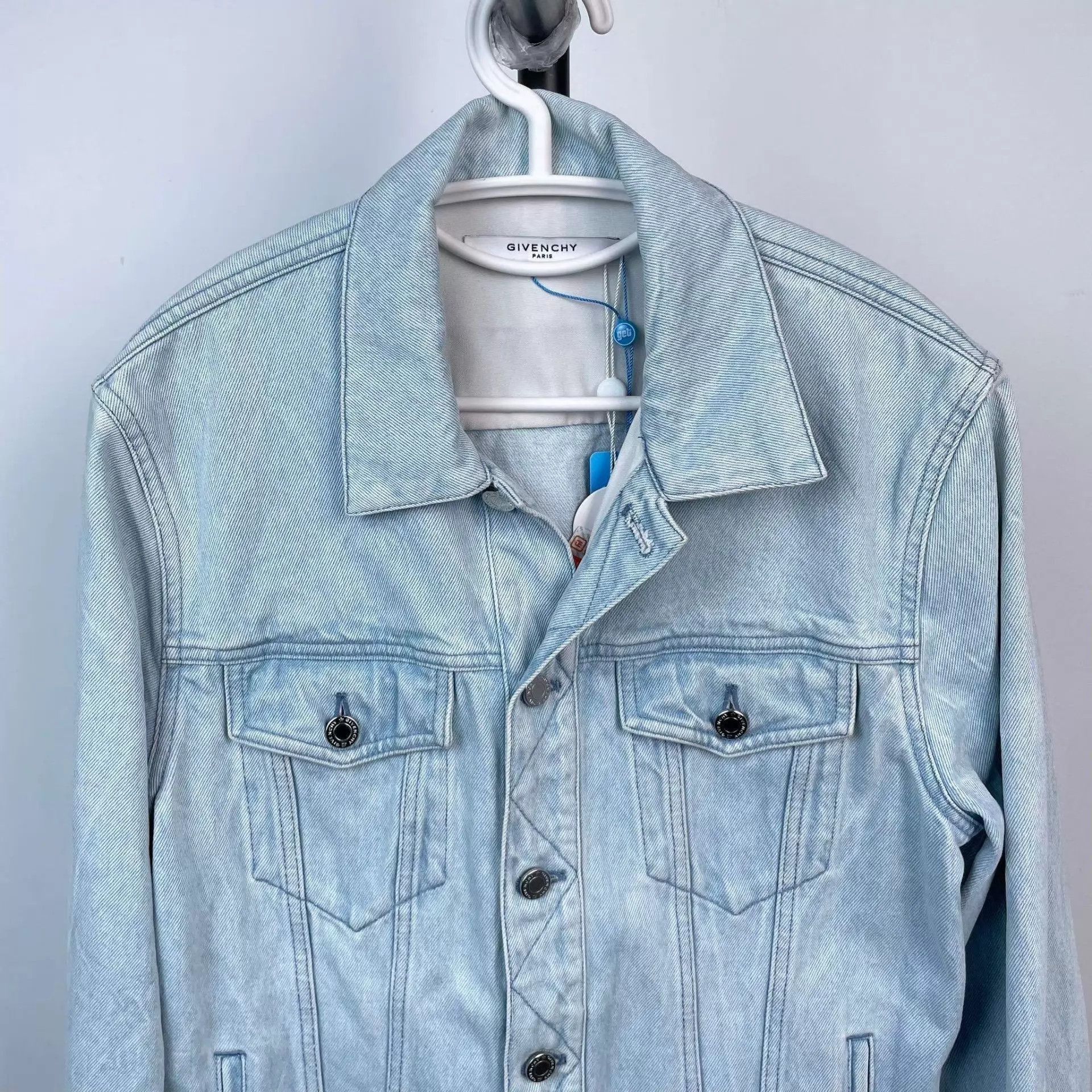 Givenchy Light Blue Denim Jacket - Size M Size US M / EU 48-50 / 2 - 9 Thumbnail