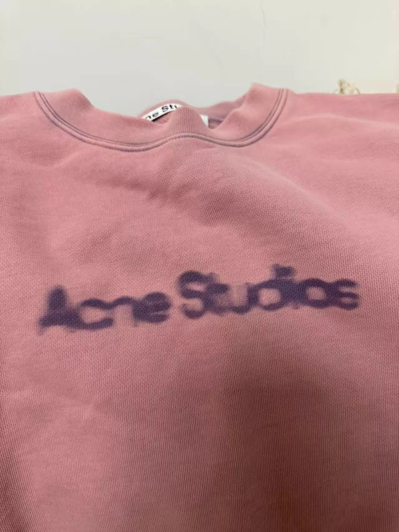 Acne Studios Pink Crewneck Sweatshirt - Size M Size US M / EU 48-50 / 2 - 2 Thumbnail