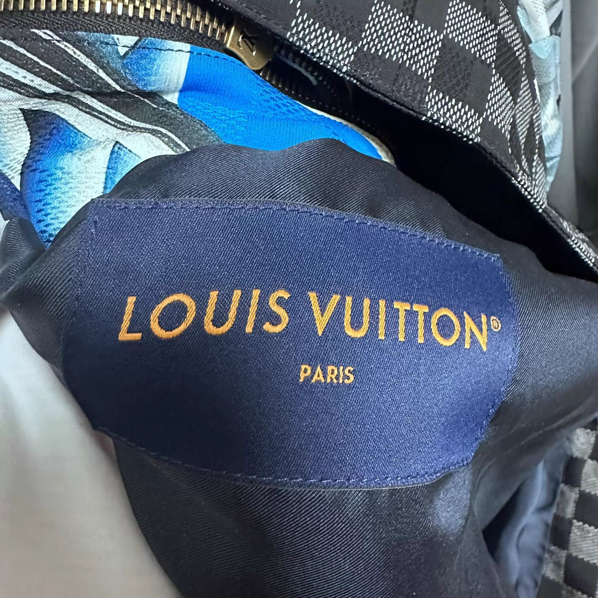 Louis Vuitton Blue Palm Tree Print Long Sleeve Shirt Size US M / EU 48-50 / 2 - 4 Thumbnail