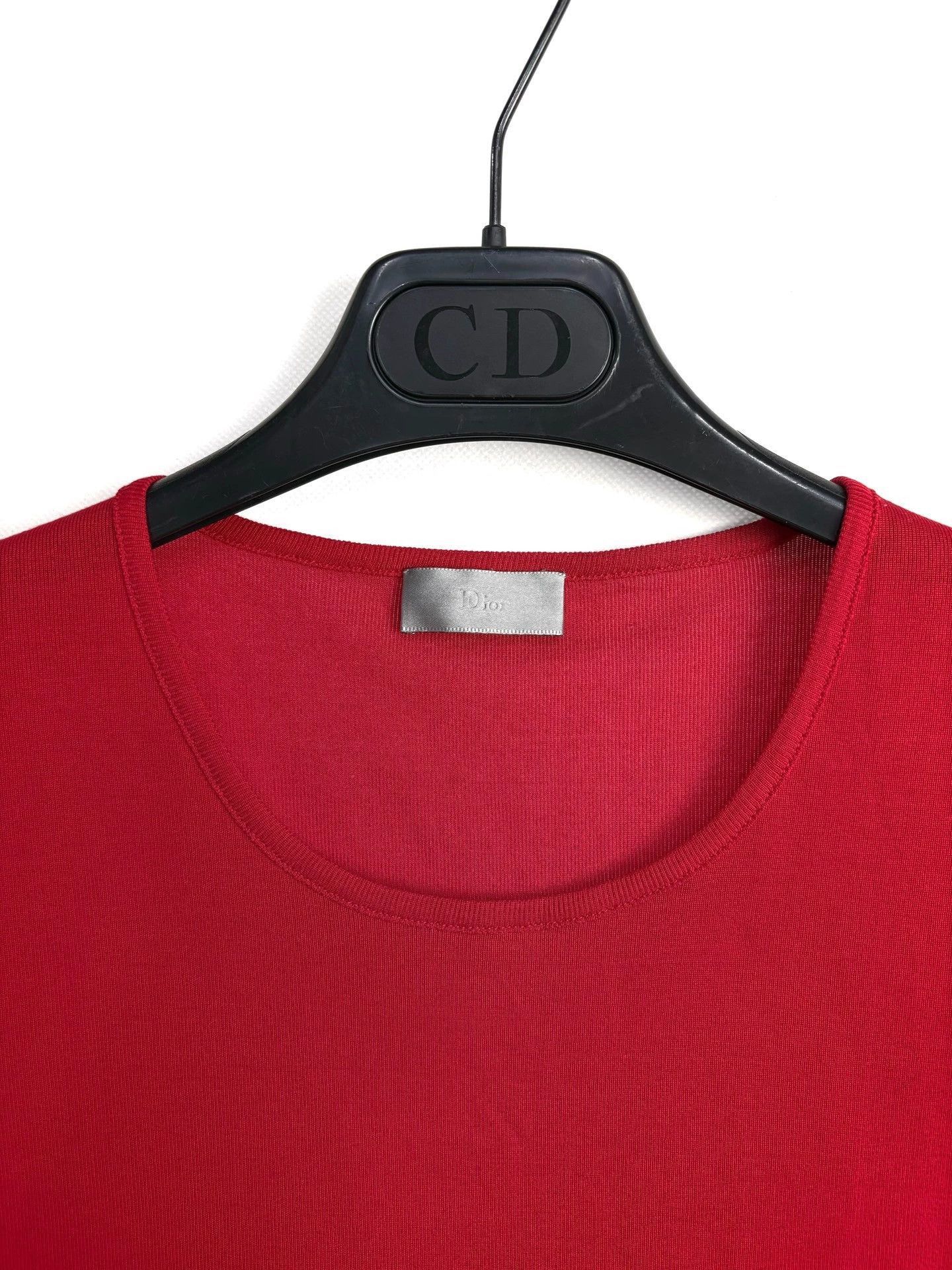 Dior Red Sleeveless Top with Side Tassel Details Size US S / EU 44-46 / 1 - 3 Thumbnail