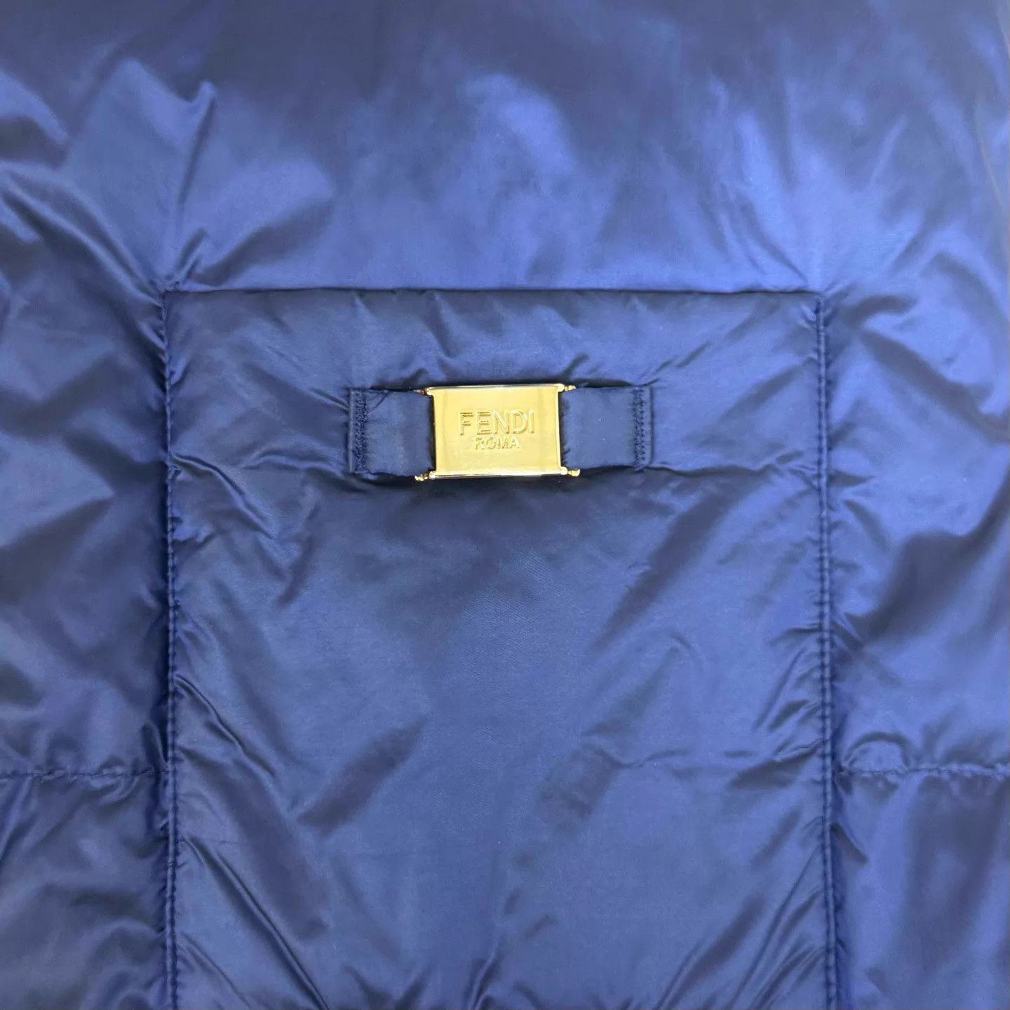 Fendi Blue Puffer Vest with Zip Closure Size US S / EU 44-46 / 1 - 5 Thumbnail