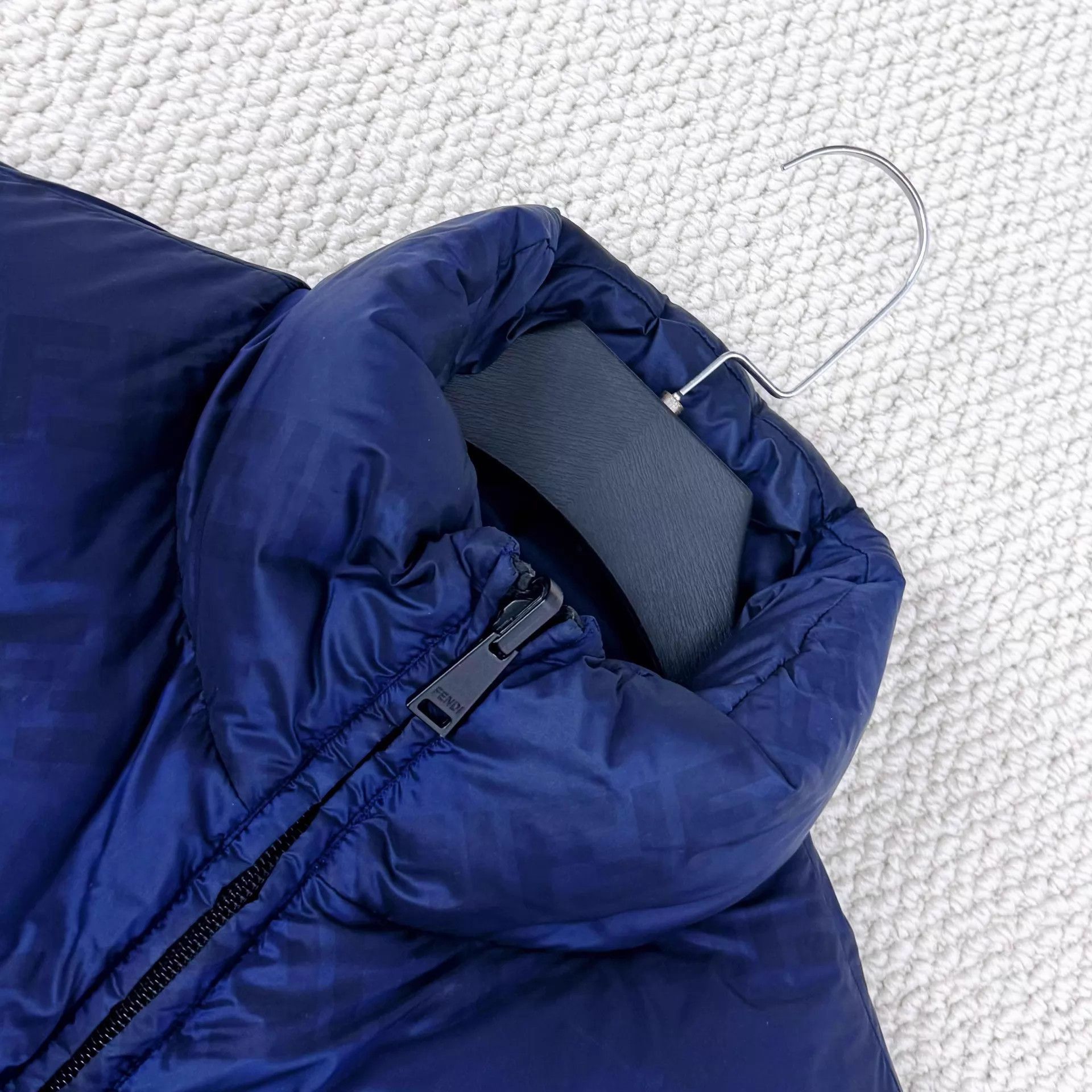 Fendi Blue Puffer Vest with Zip Closure Size US S / EU 44-46 / 1 - 4 Thumbnail