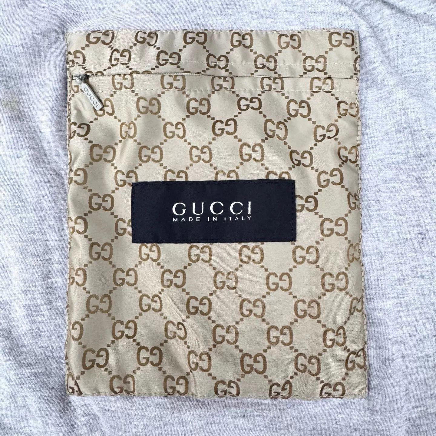 Gucci Beige Hooded Zip-Up Patterned Jacket Size US L / EU 52-54 / 3 - 4 Thumbnail