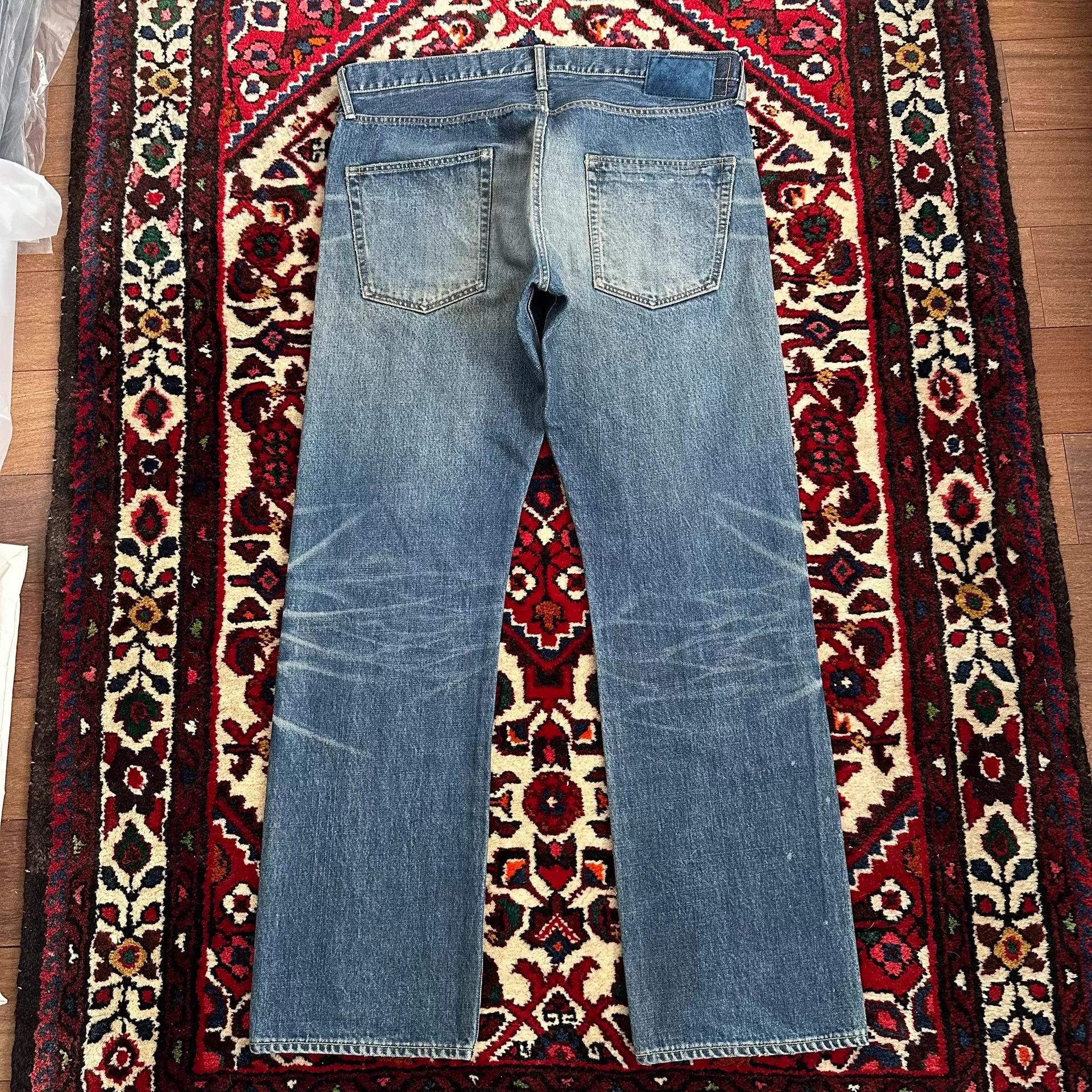 Visvim Blue Denim Jeans with Distressed Fade Size US 36 / EU 52 - 2 Thumbnail