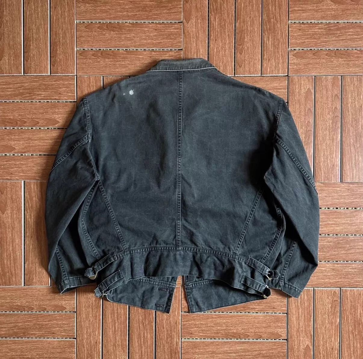 Yohji Yamamoto Gray Denim Jacket with Front Pockets Size US L / EU 52-54 / 3 - 2 Thumbnail
