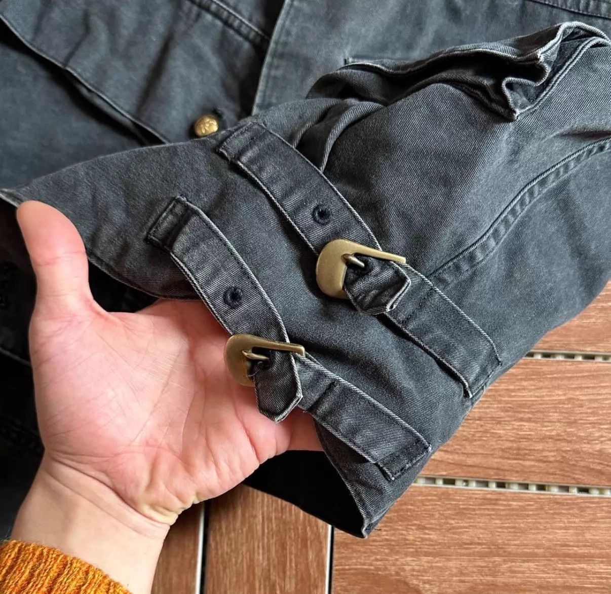 Yohji Yamamoto Gray Denim Jacket with Front Pockets Size US L / EU 52-54 / 3 - 5 Thumbnail