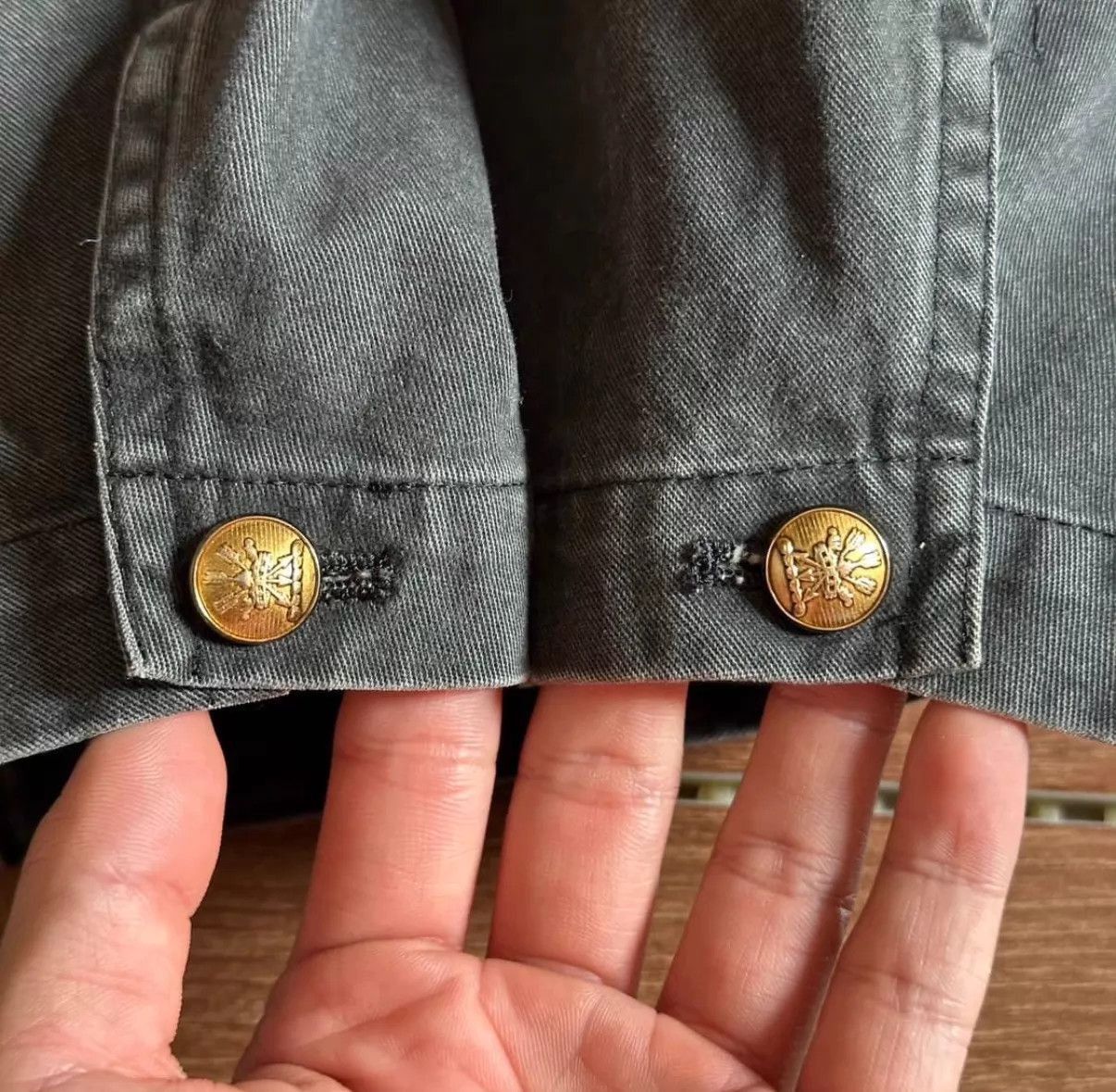Yohji Yamamoto Gray Denim Jacket with Front Pockets Size US L / EU 52-54 / 3 - 4 Thumbnail