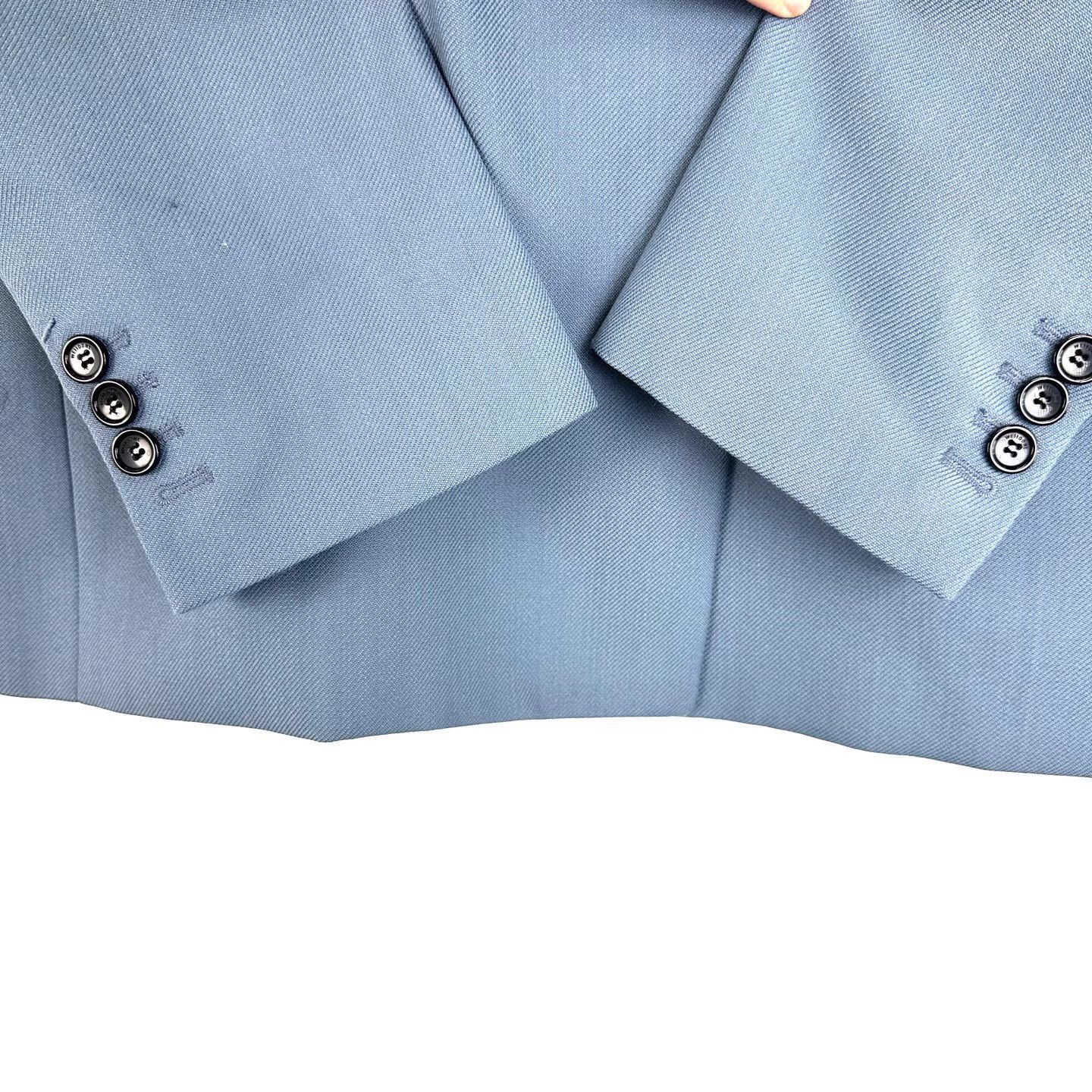 WE11DONE Blue Structured Blazer - XS Size US XS / EU 42 / 0 - 5 Thumbnail