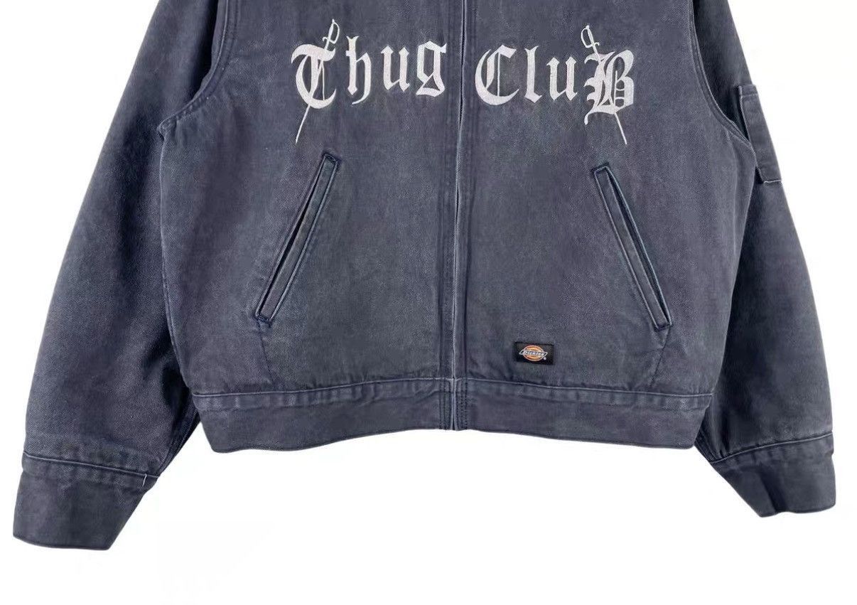 Thug Club Blue Denim Jacket with Embroidered Text Size US M / EU 48-50 / 2 - 4 Thumbnail