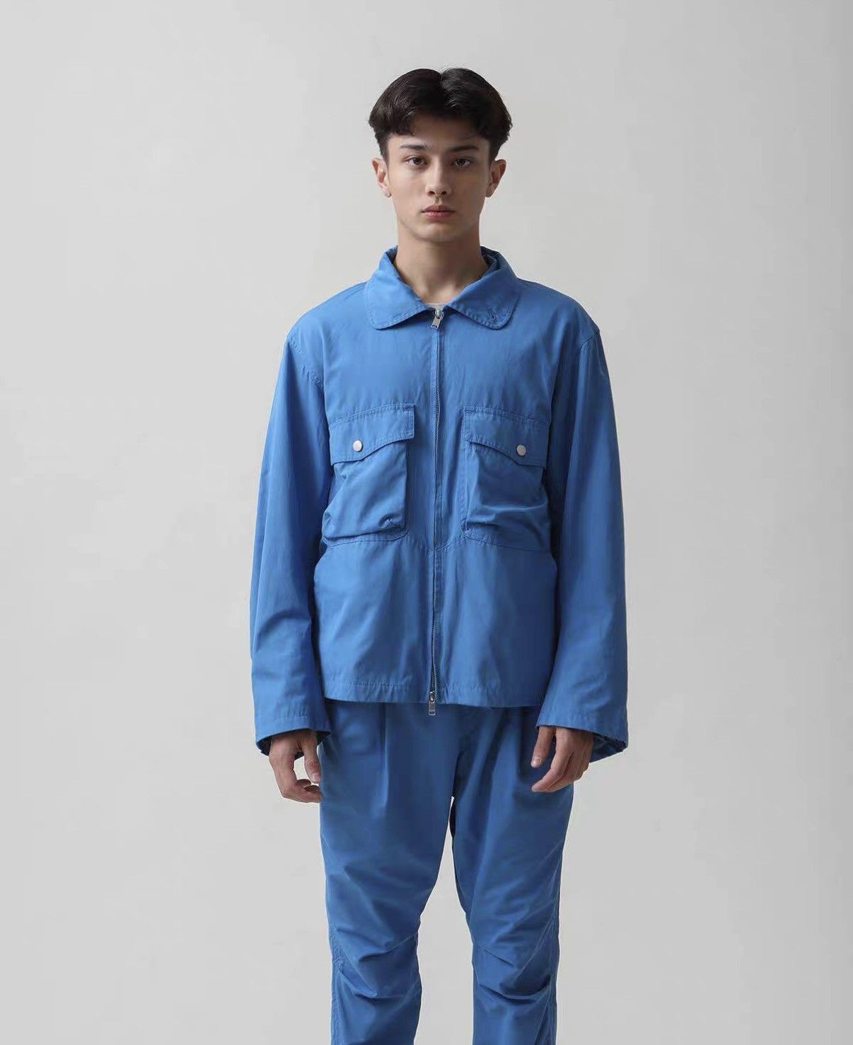 Nonnative Blue Zip-Front Light Jacket with Pockets Size US M / EU 48-50 / 2 - 8 Thumbnail