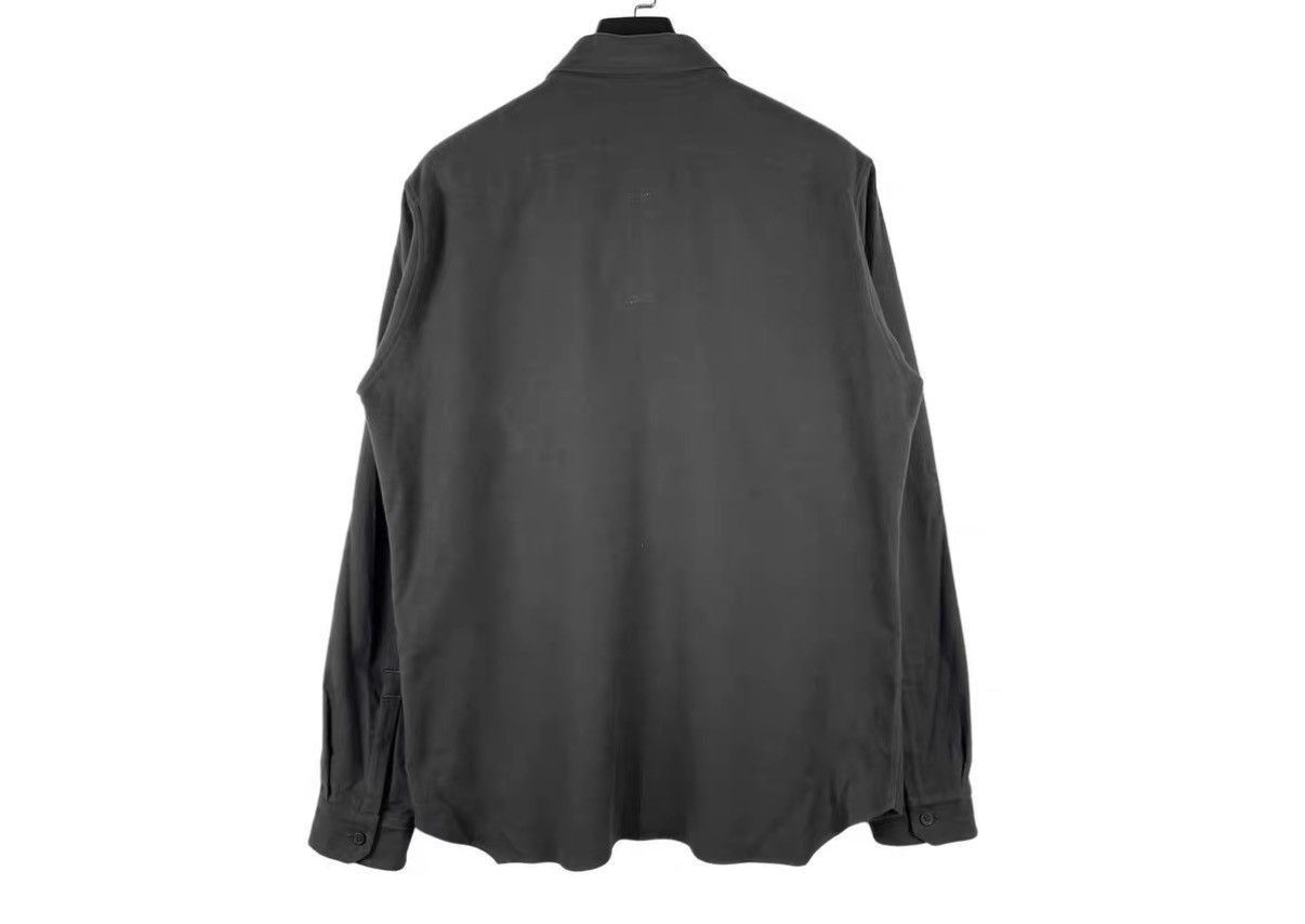 Rick Owens Gray Long-Sleeve Button-Up Shirt Size M Size US M / EU 48-50 / 2 - 2 Thumbnail