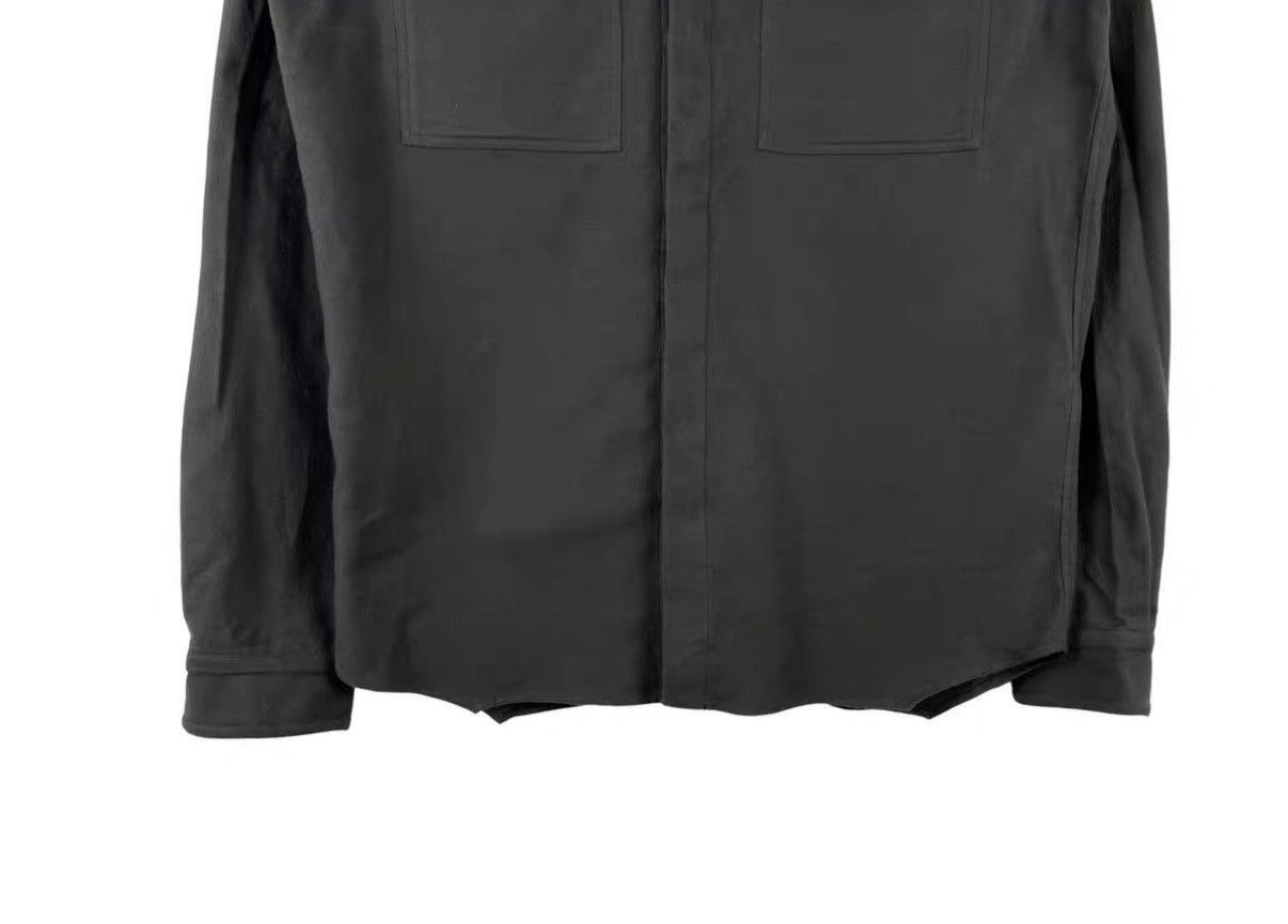 Rick Owens Gray Long-Sleeve Button-Up Shirt Size M Size US M / EU 48-50 / 2 - 4 Thumbnail