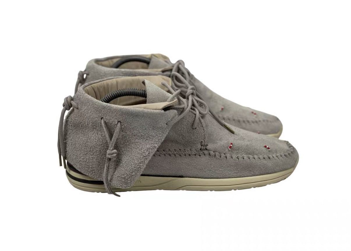 Visvim Gray Suede Lace-Up Moccasin Shoes Size 9 Size US 9 / EU 42 - 4 Thumbnail