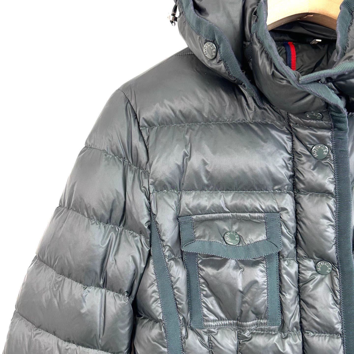 Moncler Green Puffer Coat with Hood, Size S Size US S / EU 44-46 / 1 - 4 Thumbnail